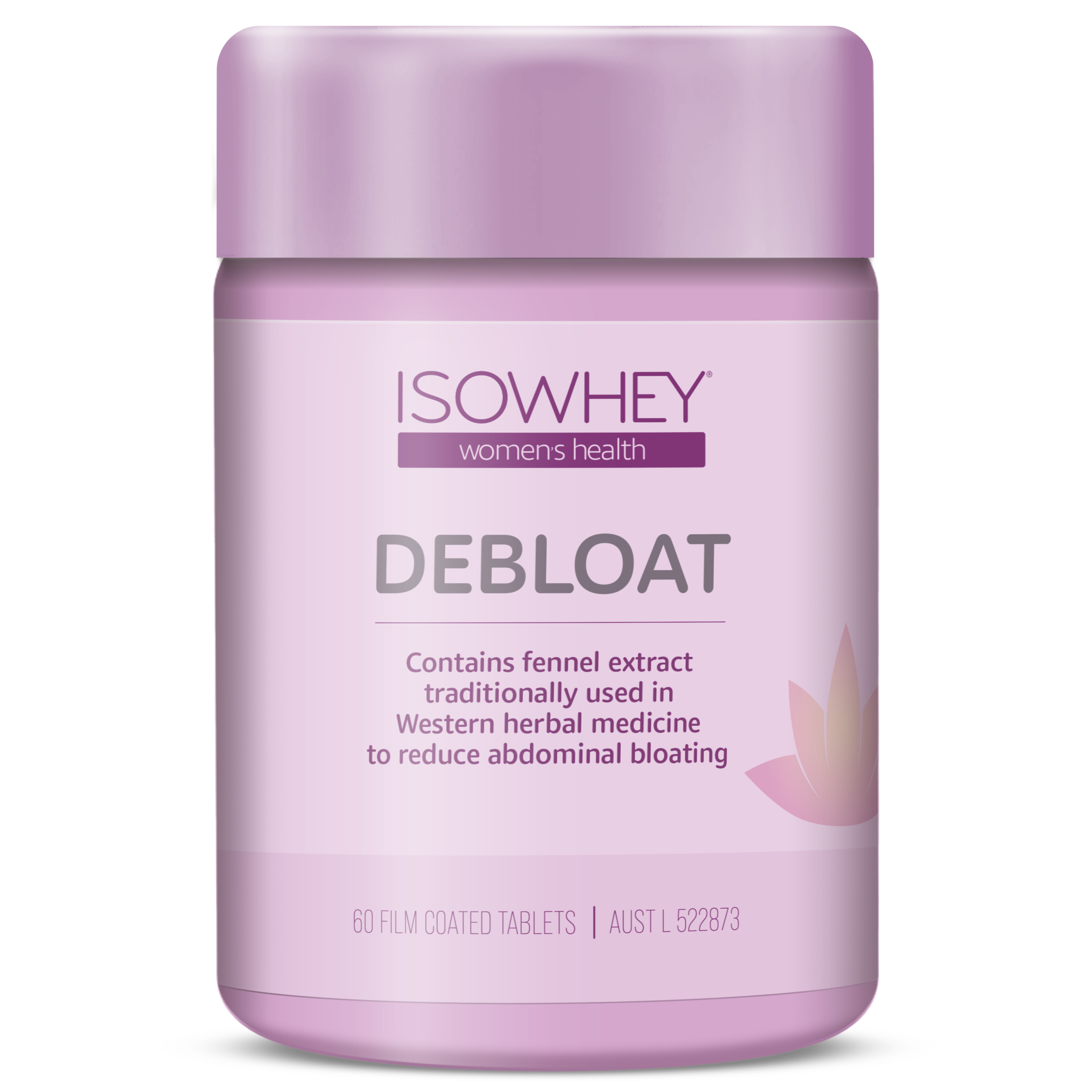 Isowhey Women's Health Debloat Tabs 60 each - Image 1
