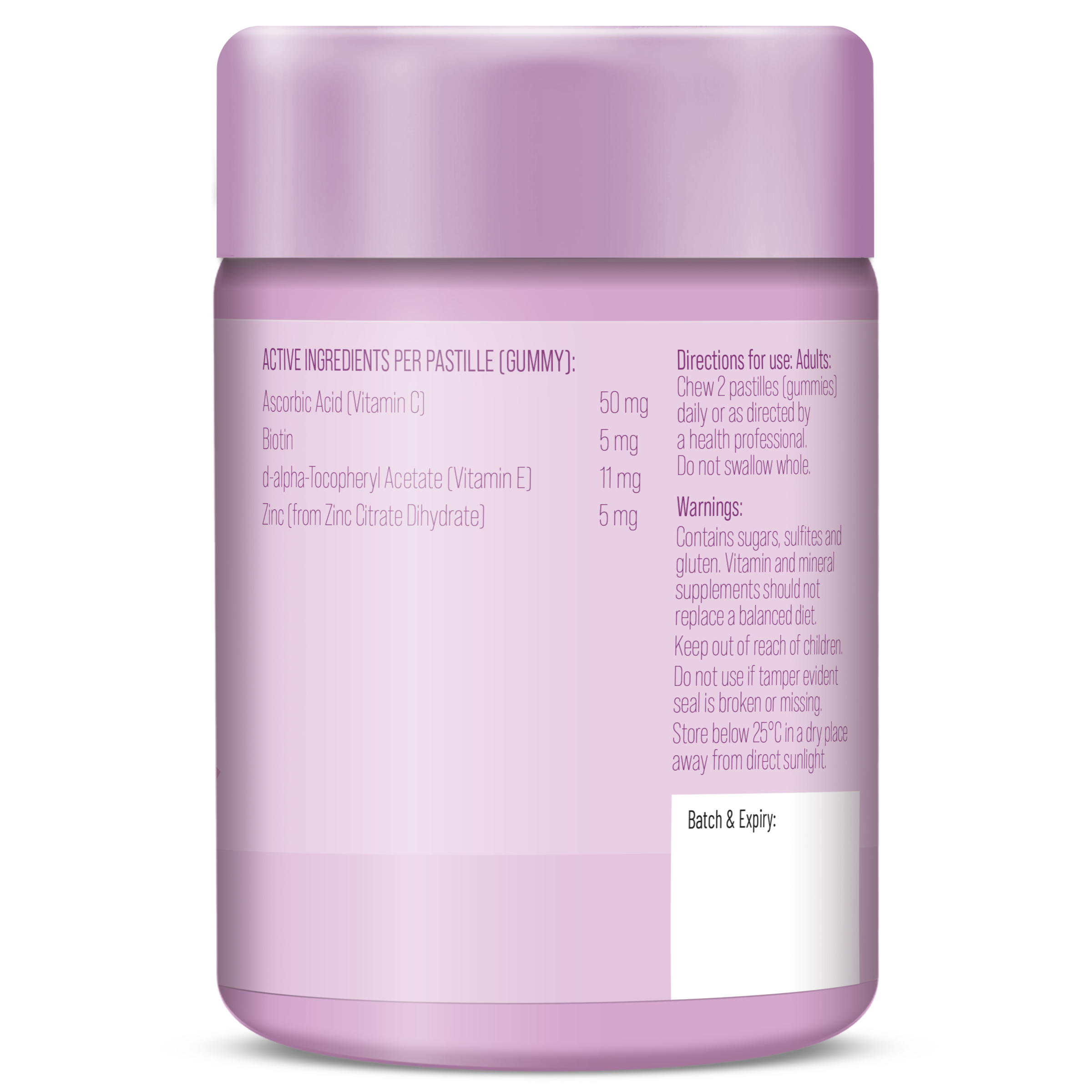 Isowhey Women's Health Hair/Skin/Nails Gummies 60 each - Image 3