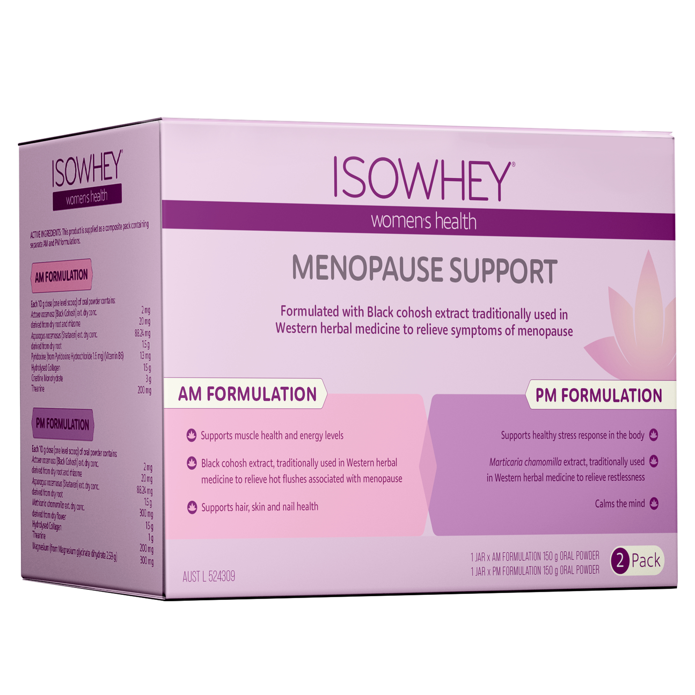 Isowhey Women's Health Menopause Am/Pm Kit 300g - Image 1
