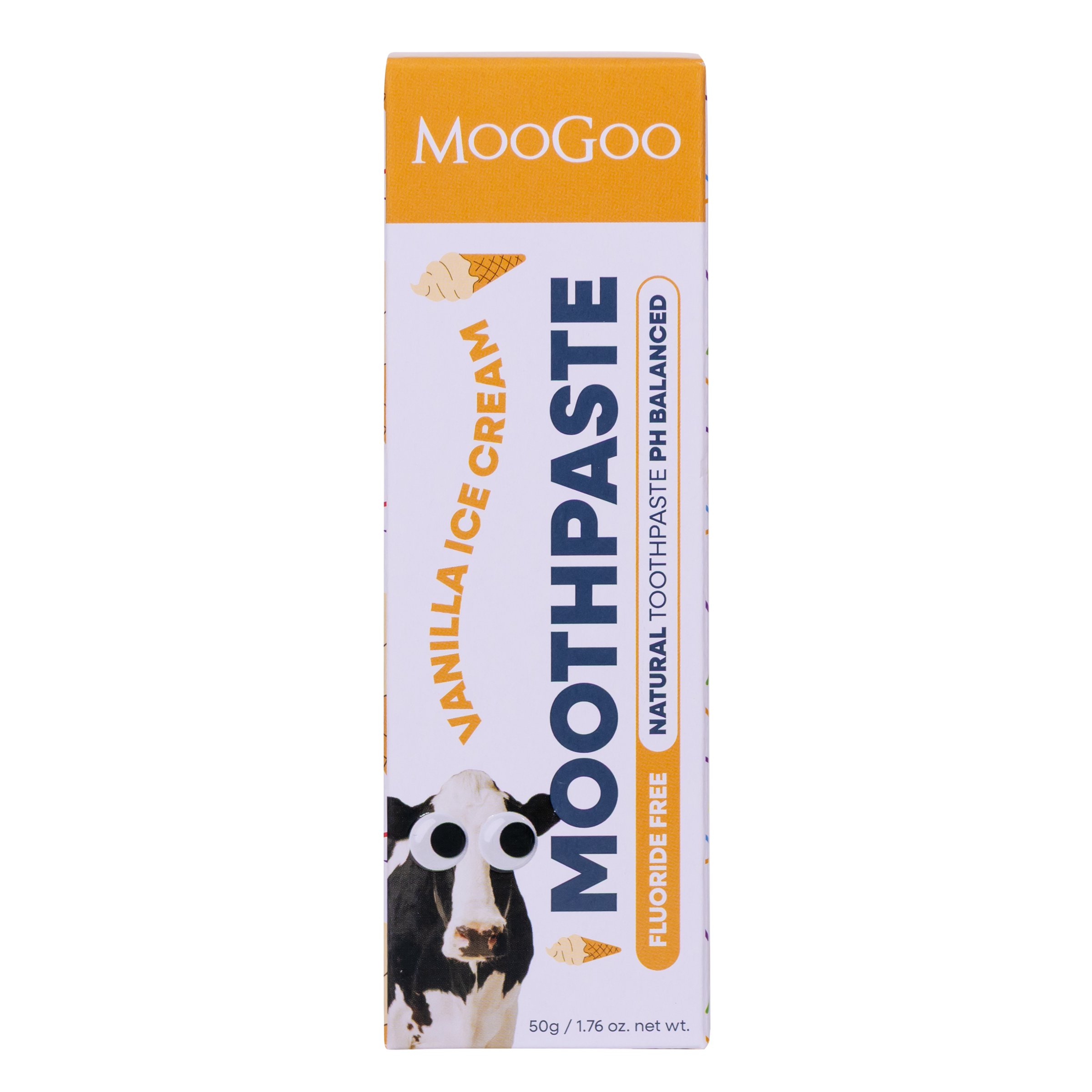 Moogoo Kids Moothpaste Vanilla Ice Cream 50g - Image 1
