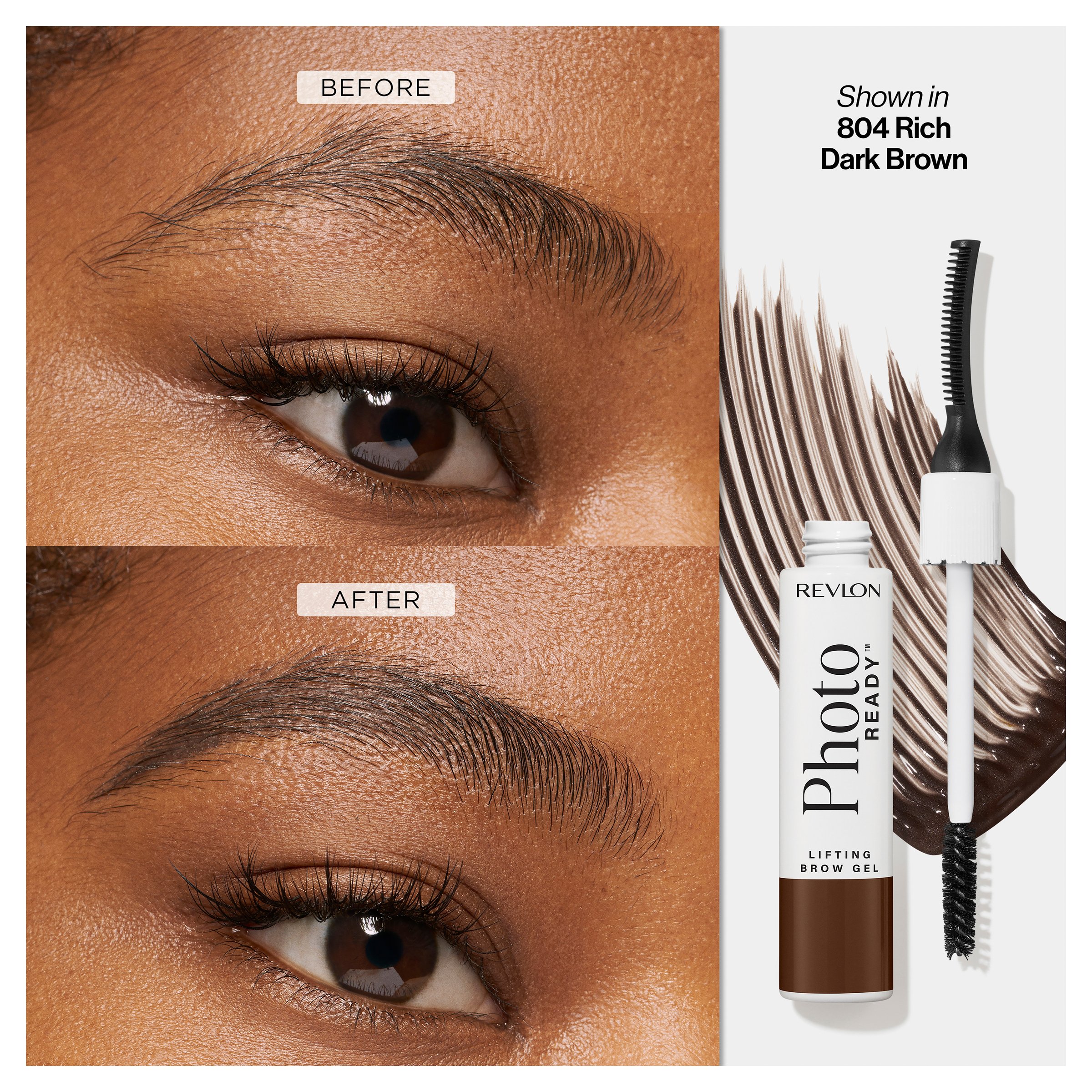Revlon Photoready Lifting Brow Gel Rich Dark Brown 30ml - Image 7