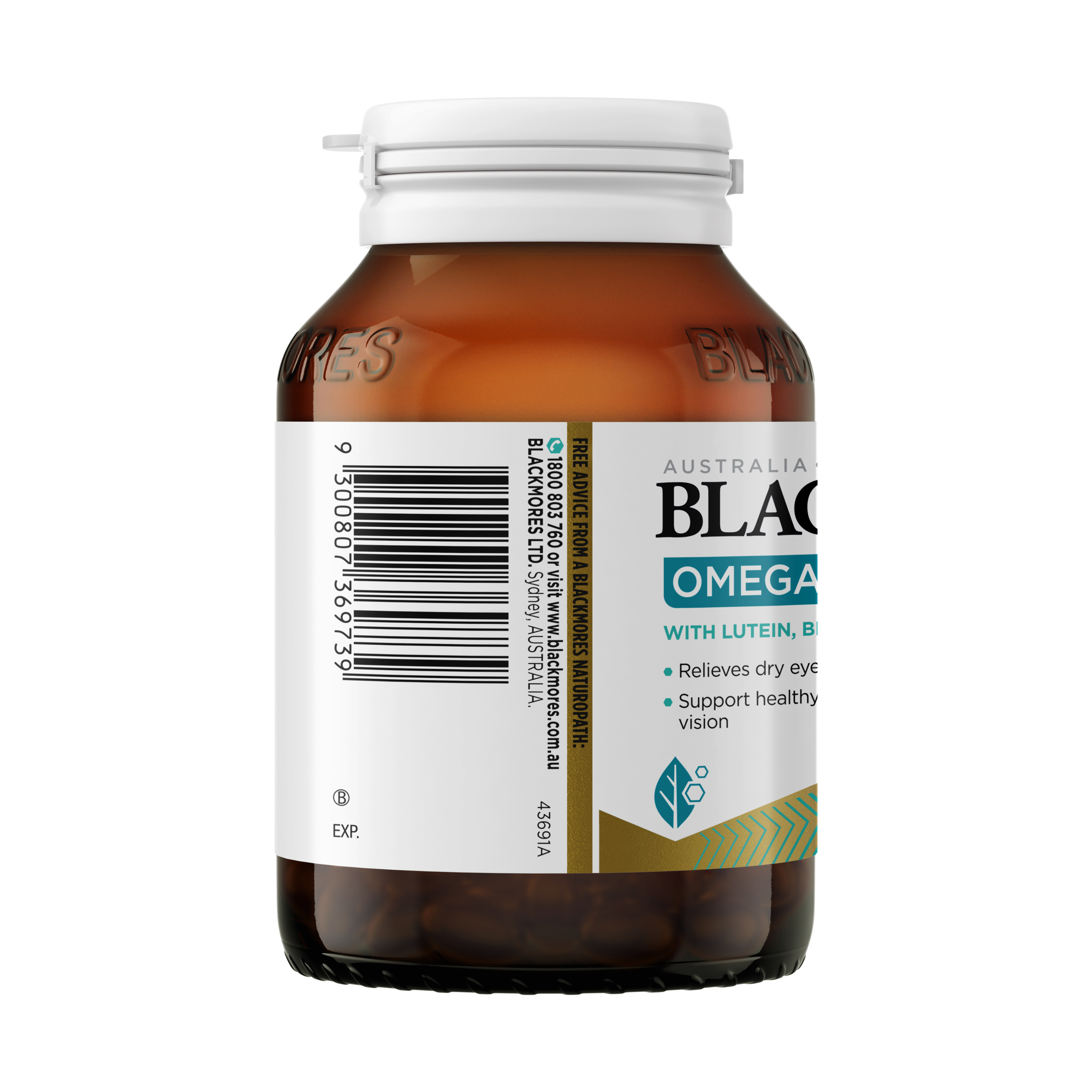 Blackmores Omega + Vision 60 capsules - Image 3
