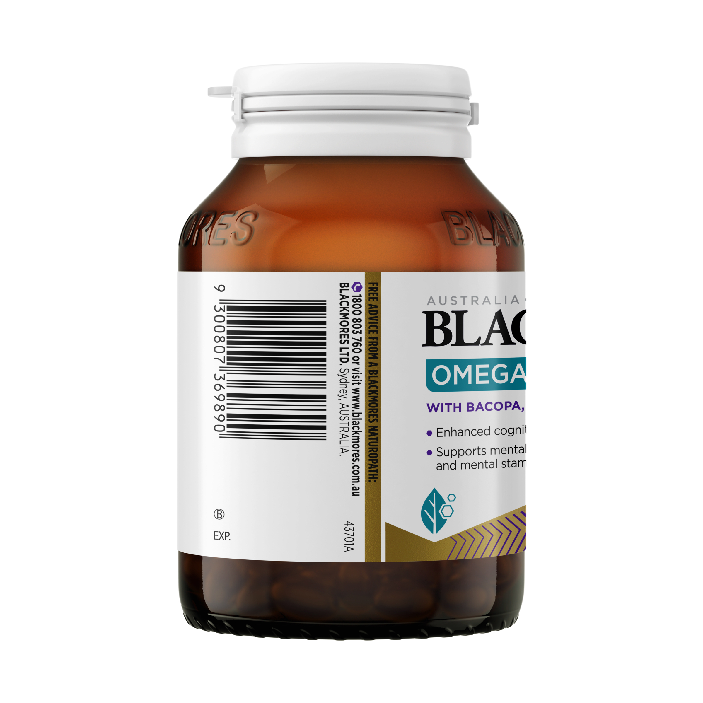 Blackmores Omega + Mental Focus 60 capsules - Image 3