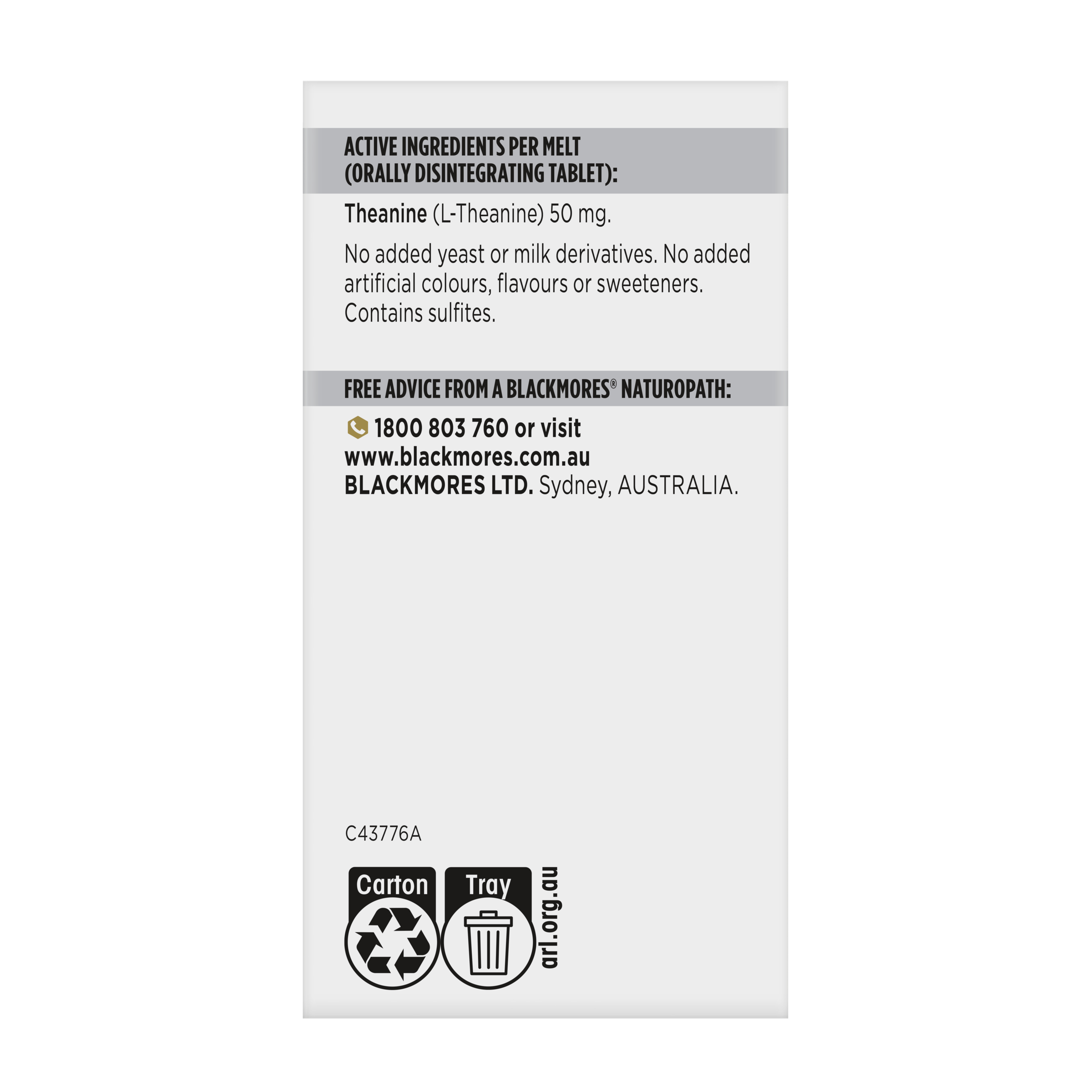 Blackmores Calm Rapi-Melt 60 pieces - Image 2