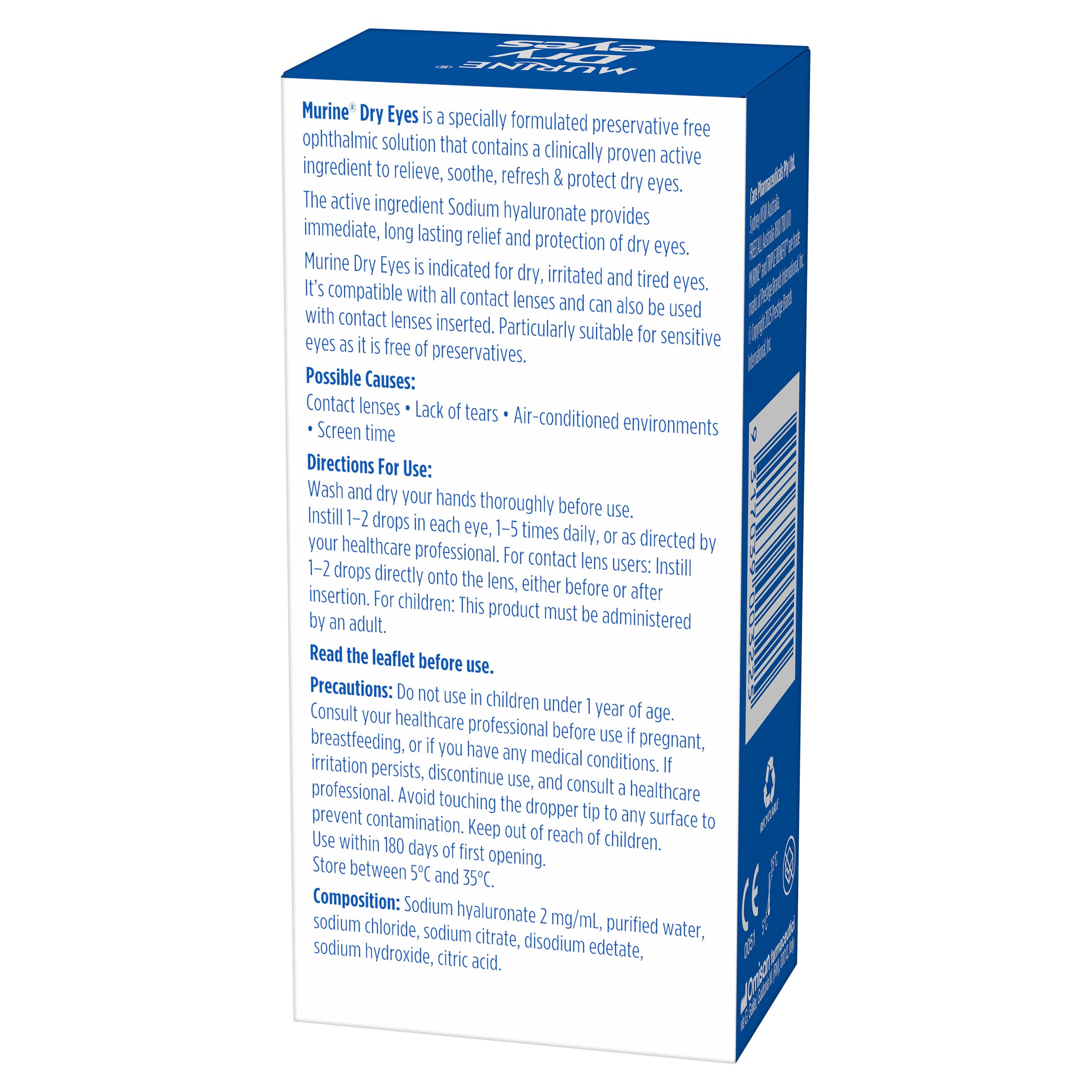 Murine Dry Eyes Omni Drops 10ml - Image 2