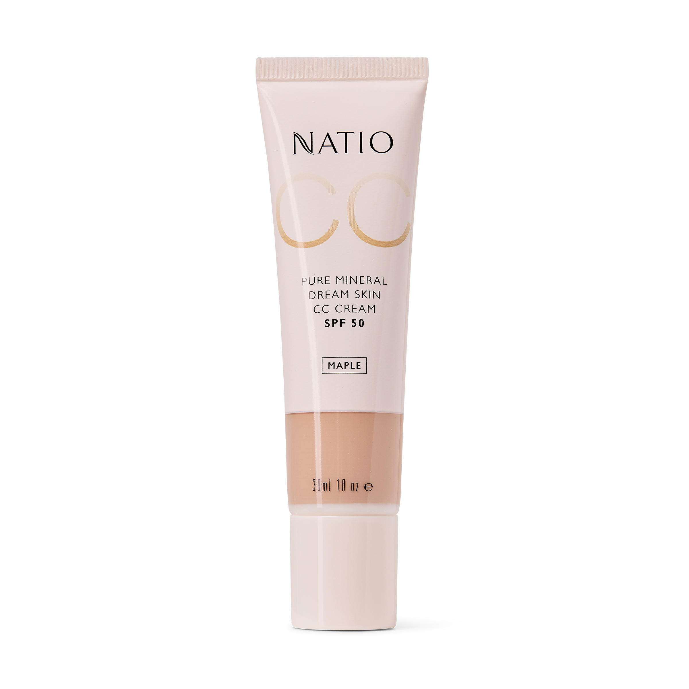 Natio Pure Mineral Skin CC Cream SPF 50 - Maple 30ml - Image 1