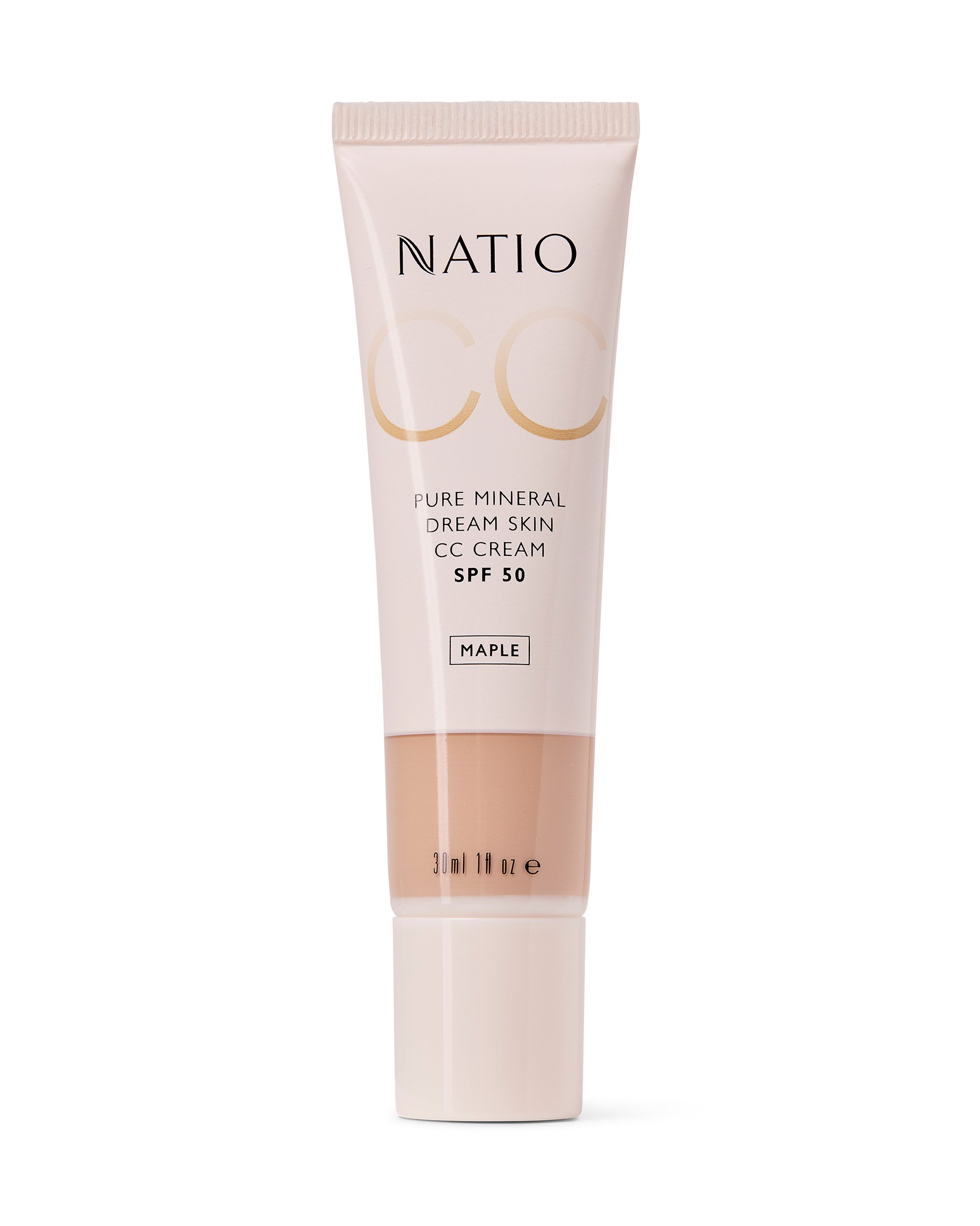 Natio Pure Mineral Skin CC Cream SPF 50 - Maple 30ml - Image 1