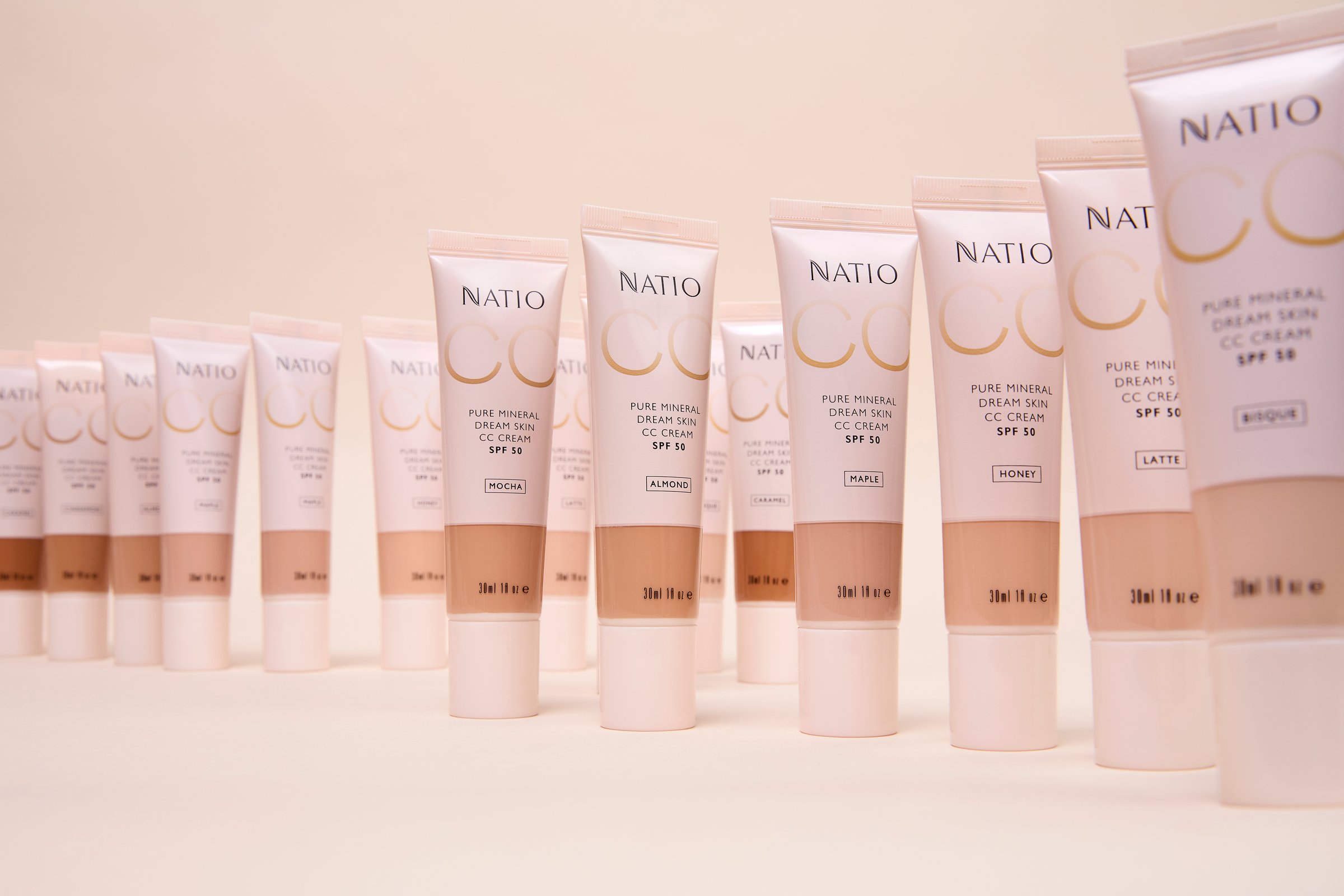 Natio Pure Mineral Skin CC Cream SPF 50 - Honey 30ml - Image 3