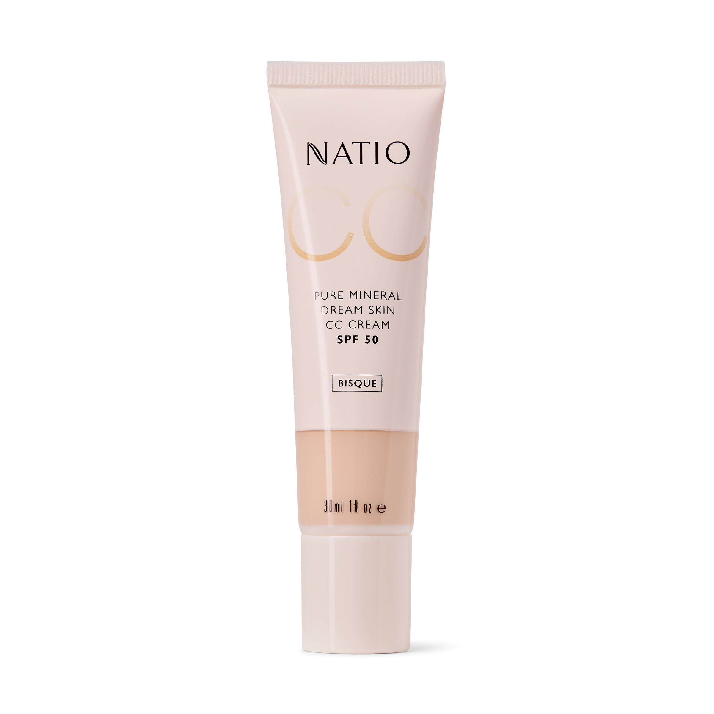Natio Pure Mineral Skin CC Cream SPF 50 - Bisque 30ml - Image 1