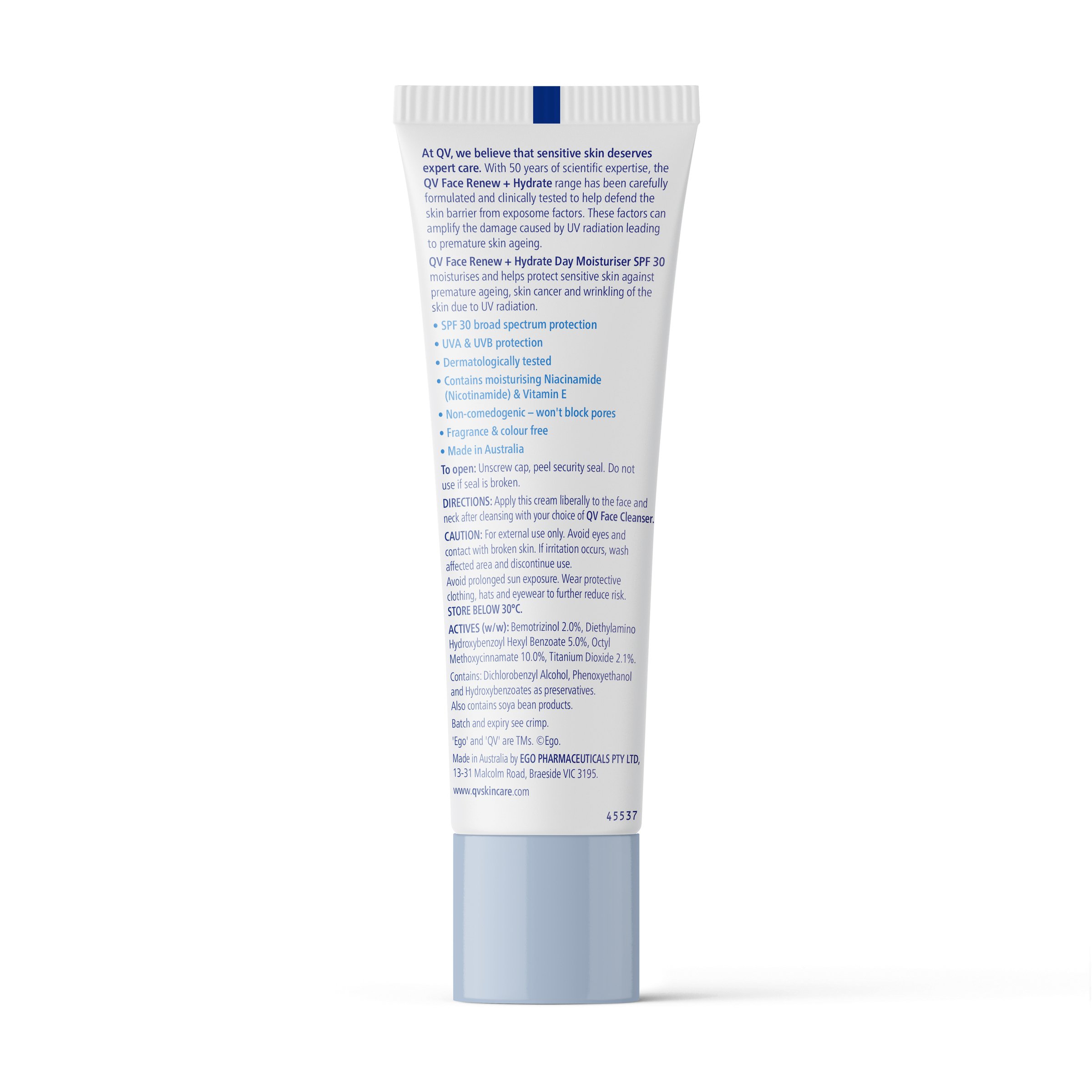 Ego QV Face Day Cream SPF30 - 75g - Image 2
