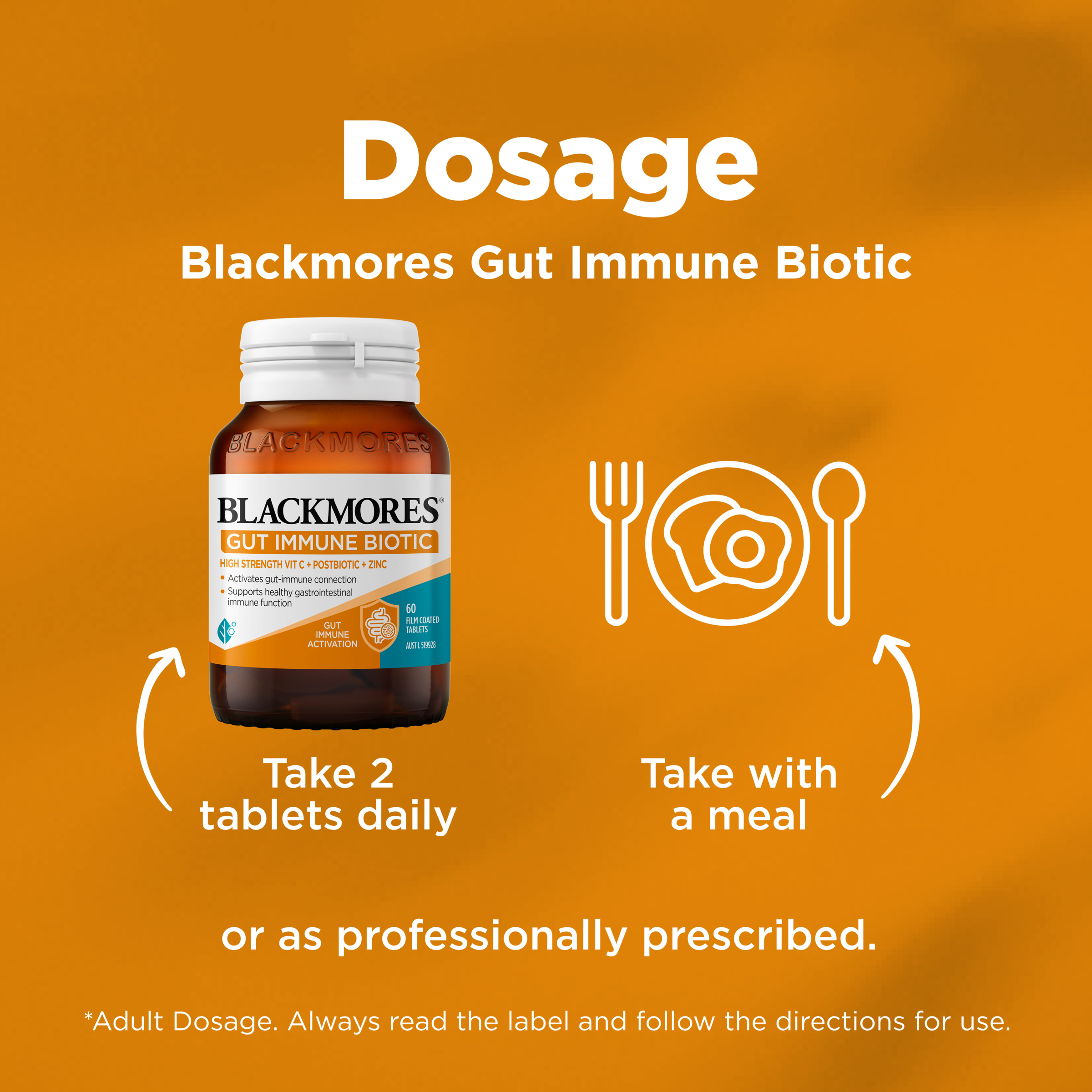Blackmores Gut Immune Biotic 60 tablets - Image 6