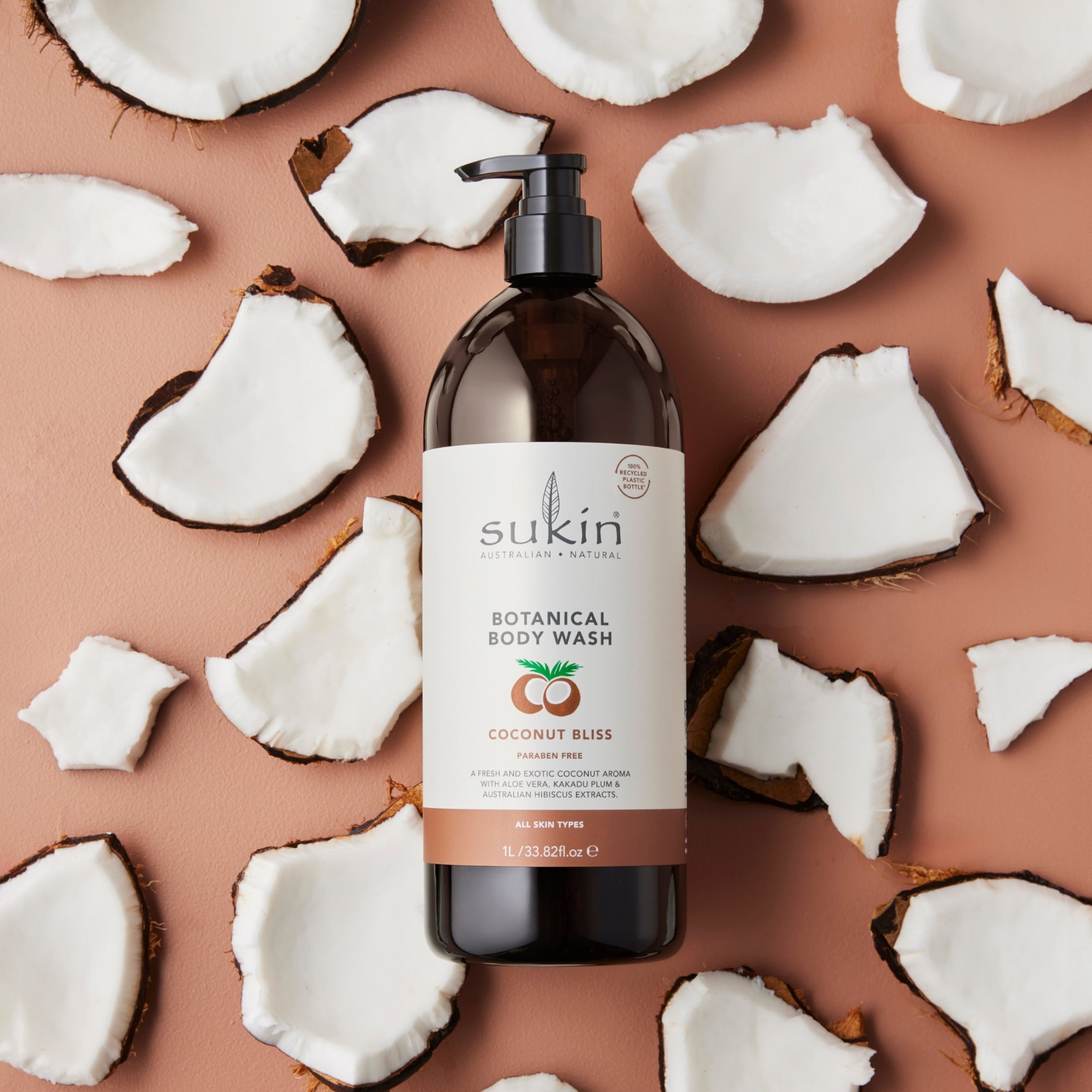 Sukin Botanical Body Wash Coconut Bliss 1 litre - Image 7