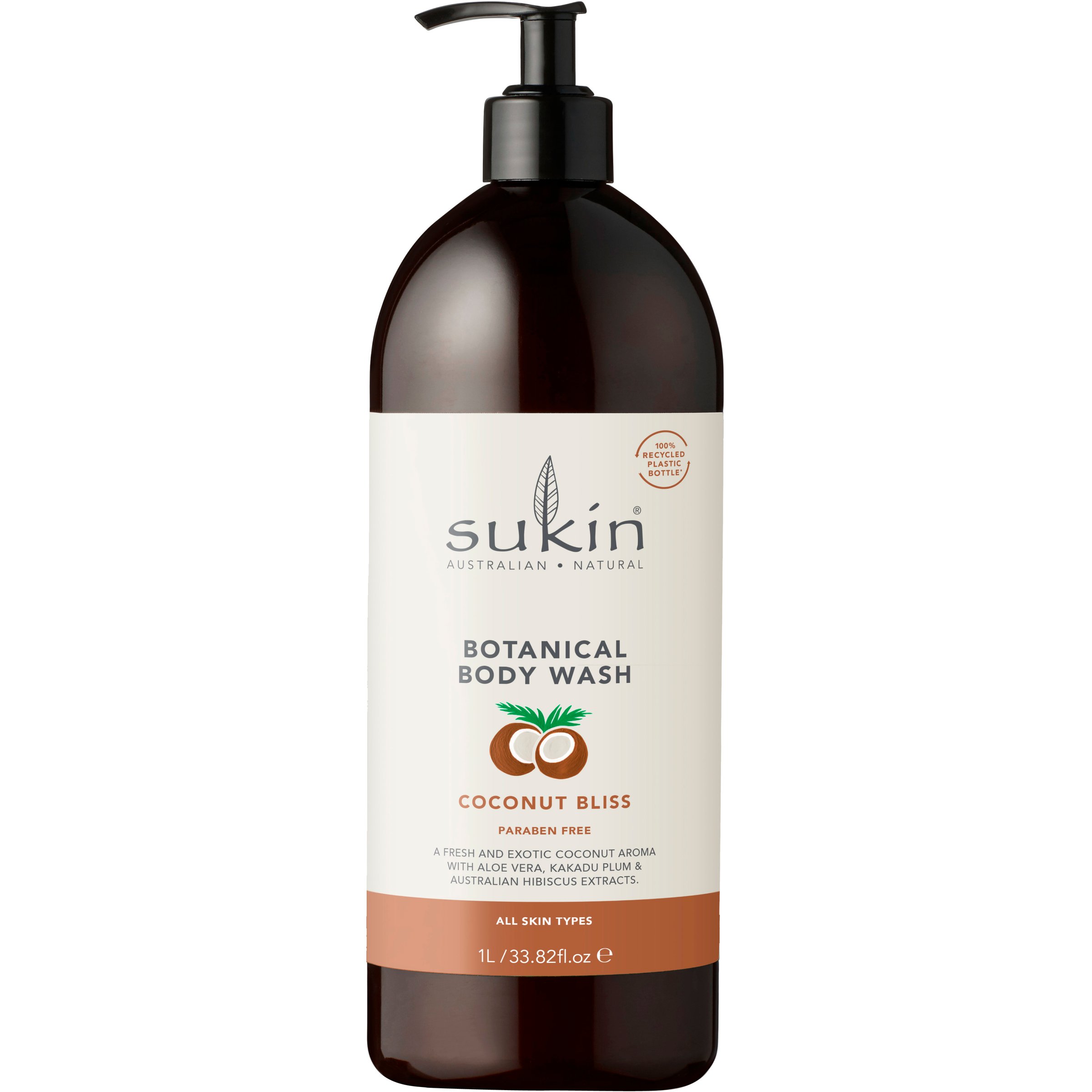 Sukin Botanical Body Wash Coconut Bliss 1 litre - Image 10
