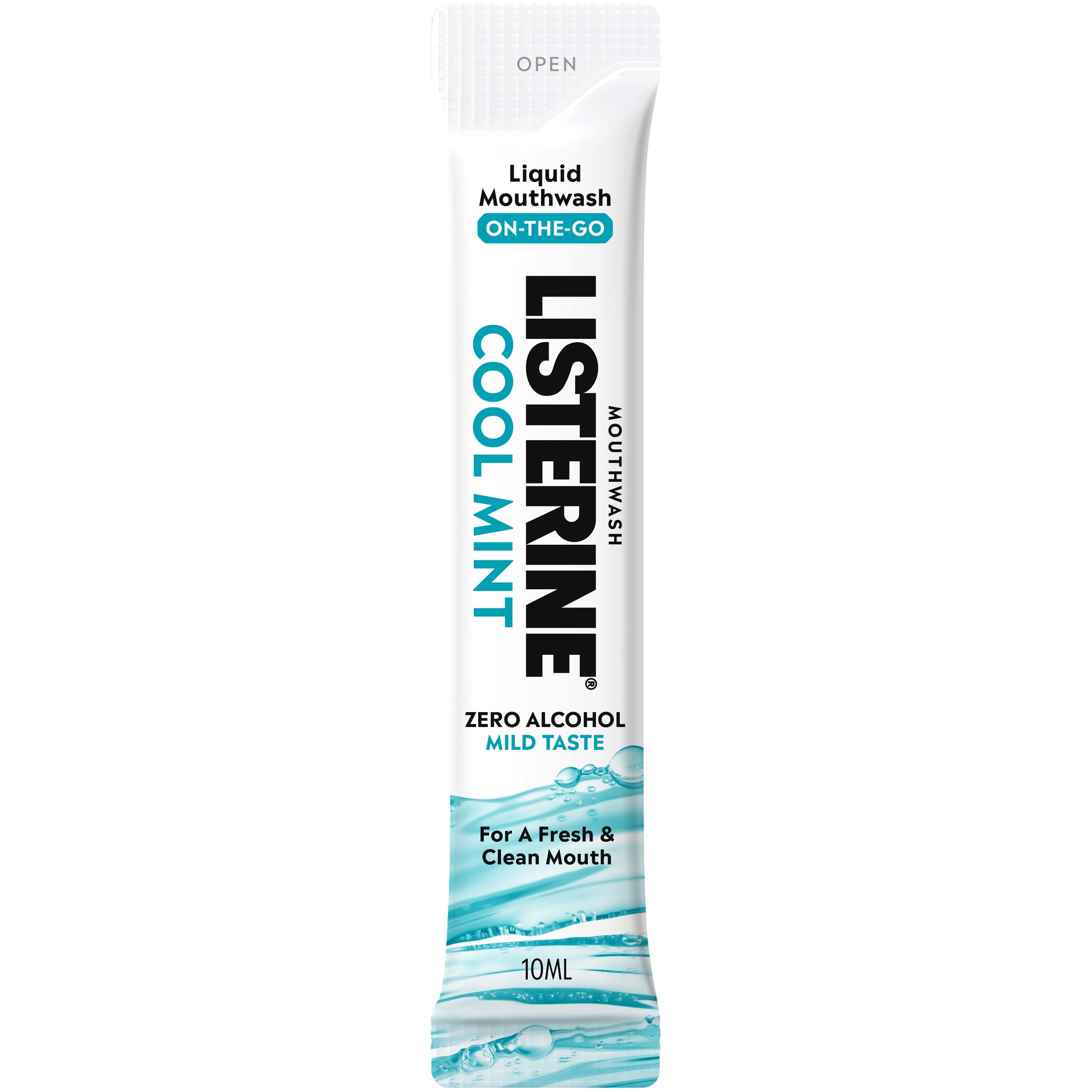 Listerine Liquid Mouthwash Sachets Cool Mint 15 pack - Image 2
