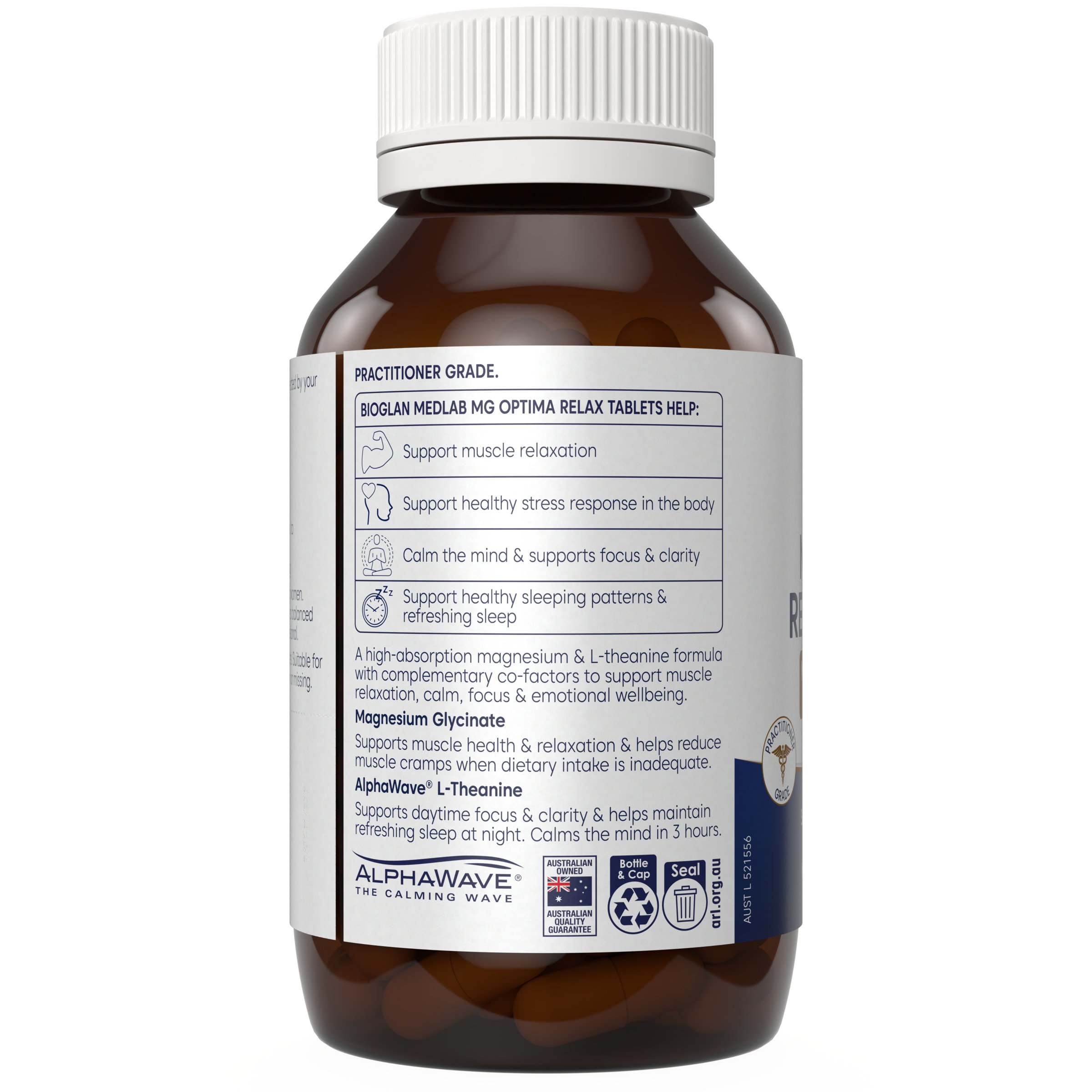 Bioglan Medlab MG Optima Relax 60 tablets - Image 3