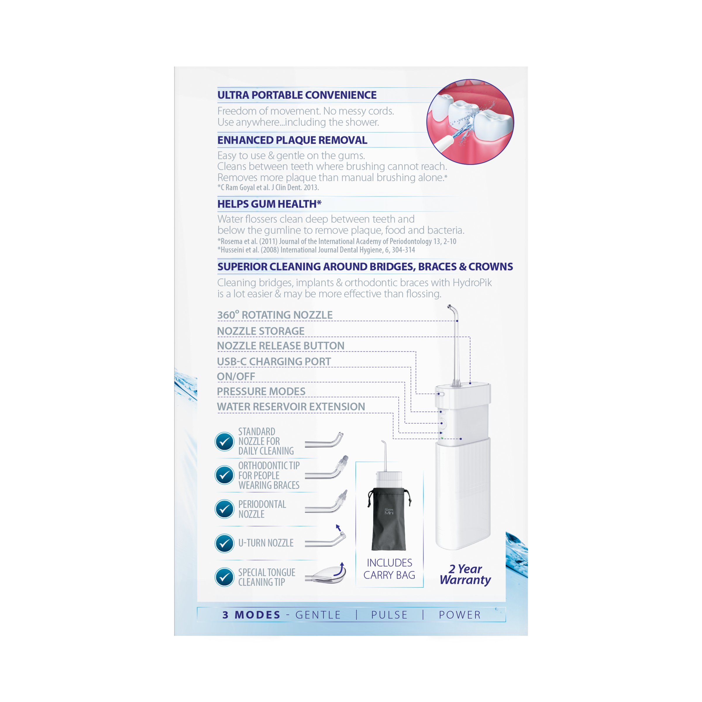 Piksters Hydropik Mini Water Flosser 1 each - Image 2