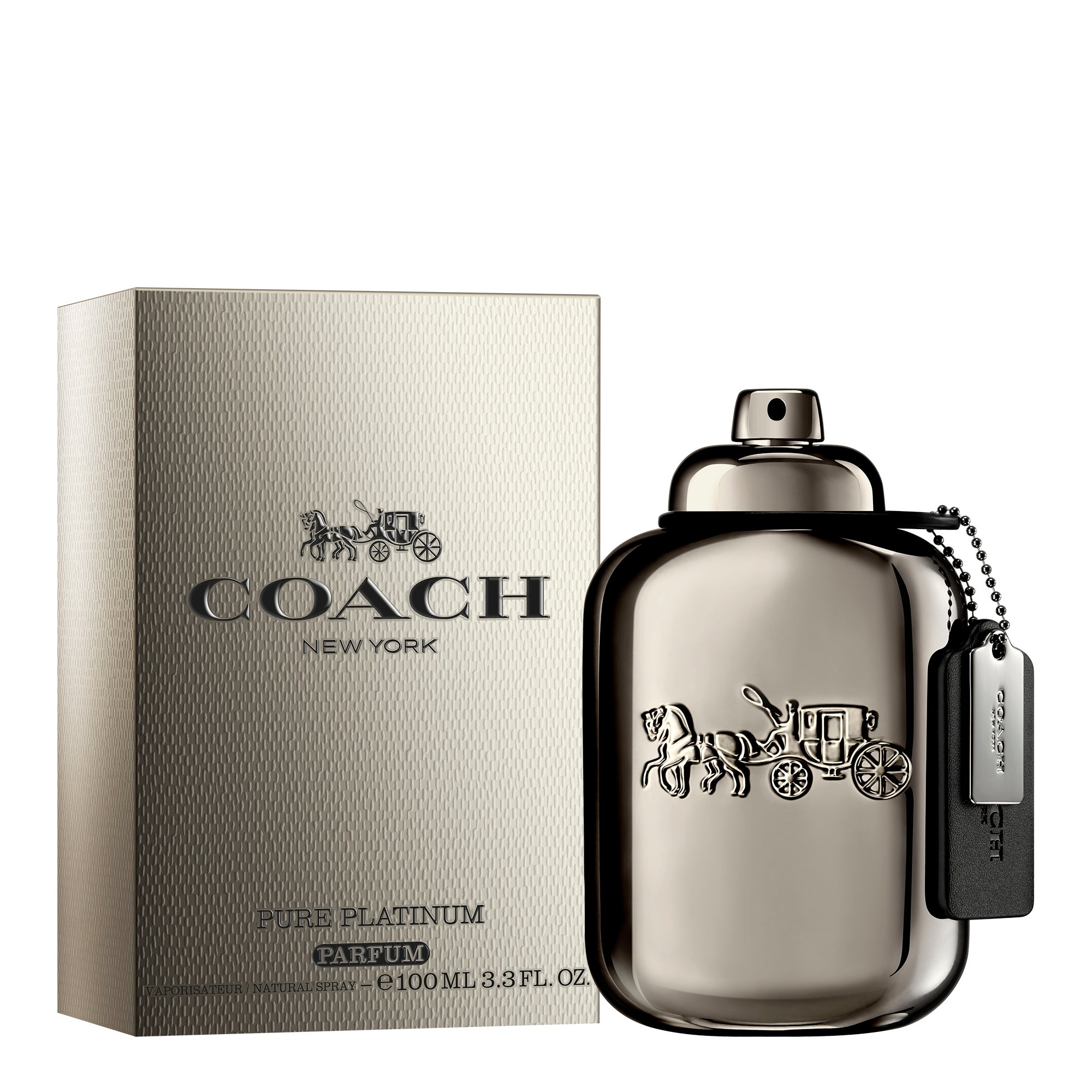 Coach Man Pure Platinum Parfum Spray 100ml - Image 2