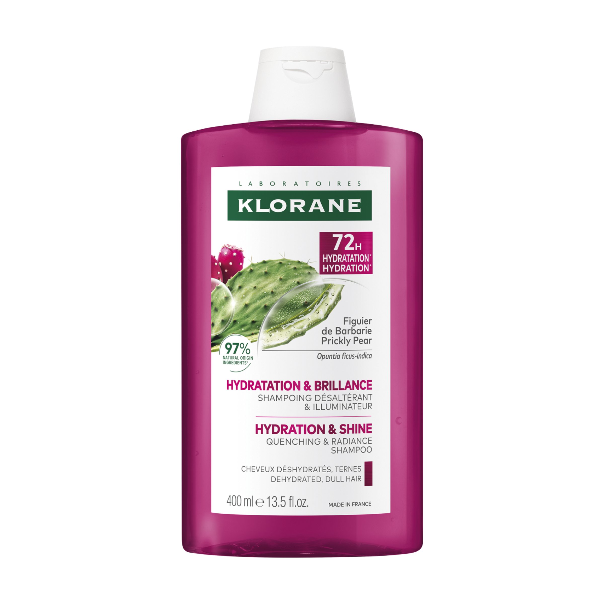 Klorane Hydration & Shine Quenching Shampoo With Prickly Pear 400ml - Image 1
