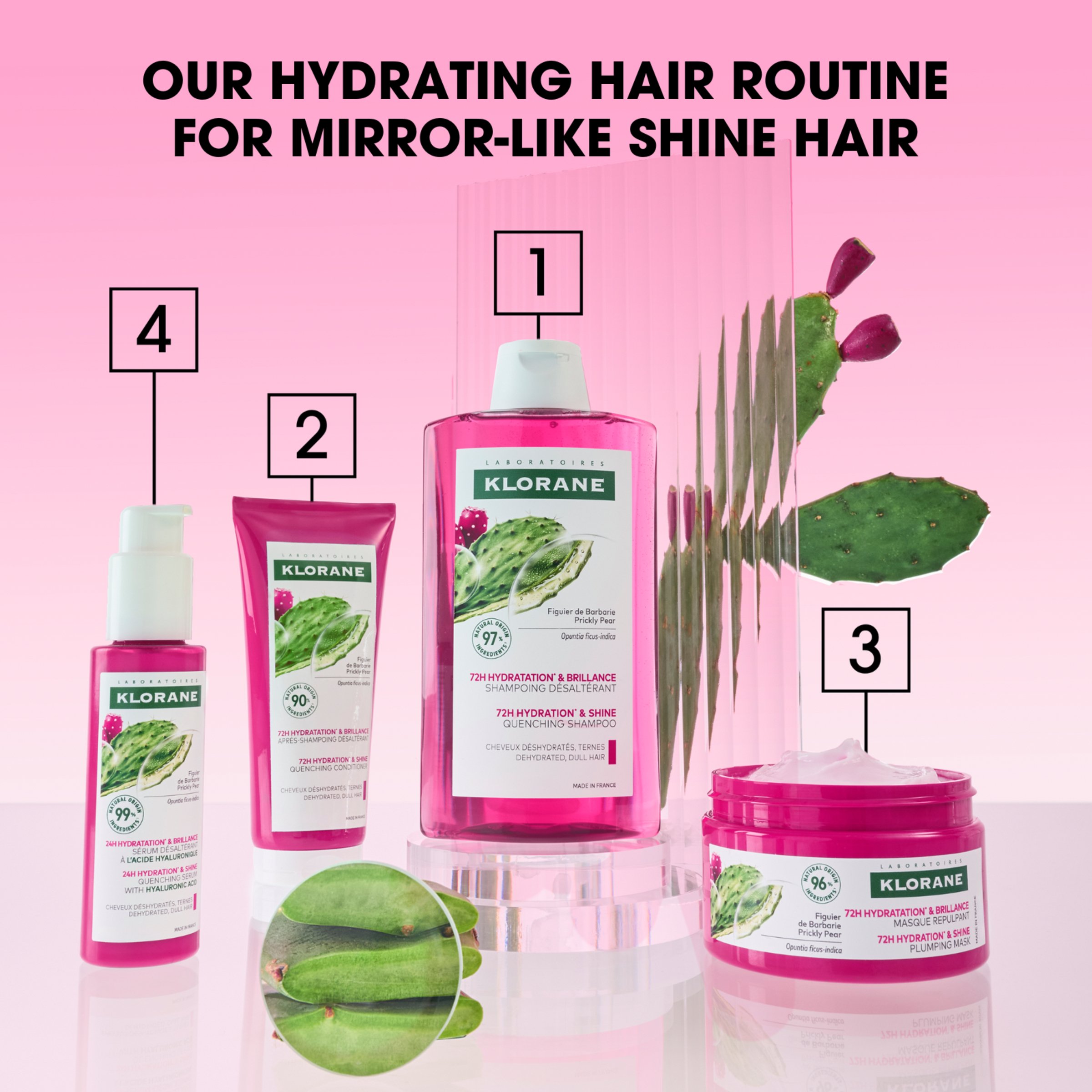 Klorane Hydration & Shine Quenching Conditioner With Prickly Pear 200ml - Image 8