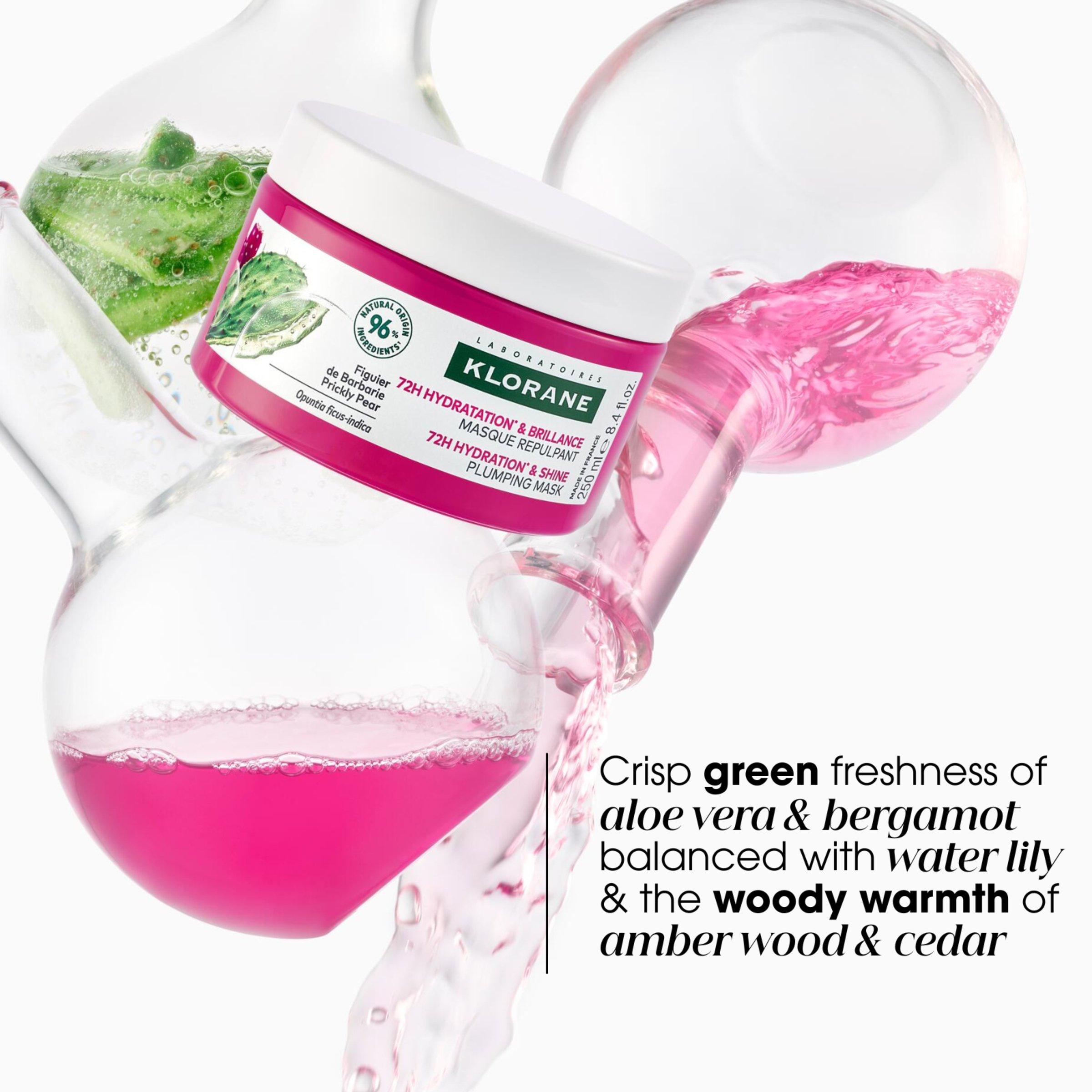 Klorane Hydration & Shine Plumping Mask With Prickly Pear 250ml - Image 4