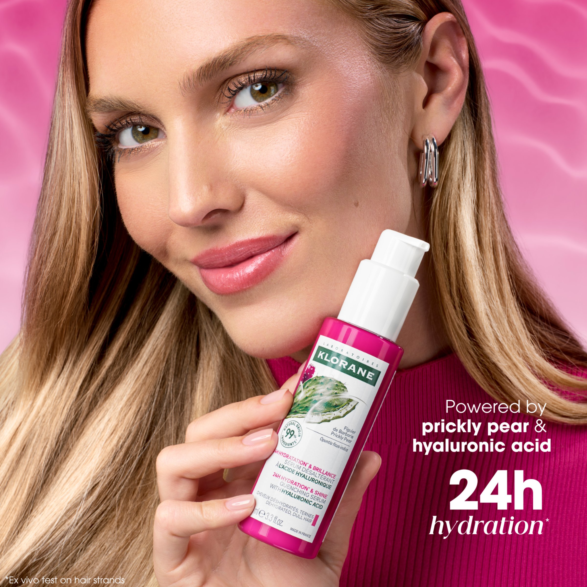 Klorane Hydration & Shine Quenching Serum With Prickly Pear & Hyaluronic Acid 100ml - Image 10