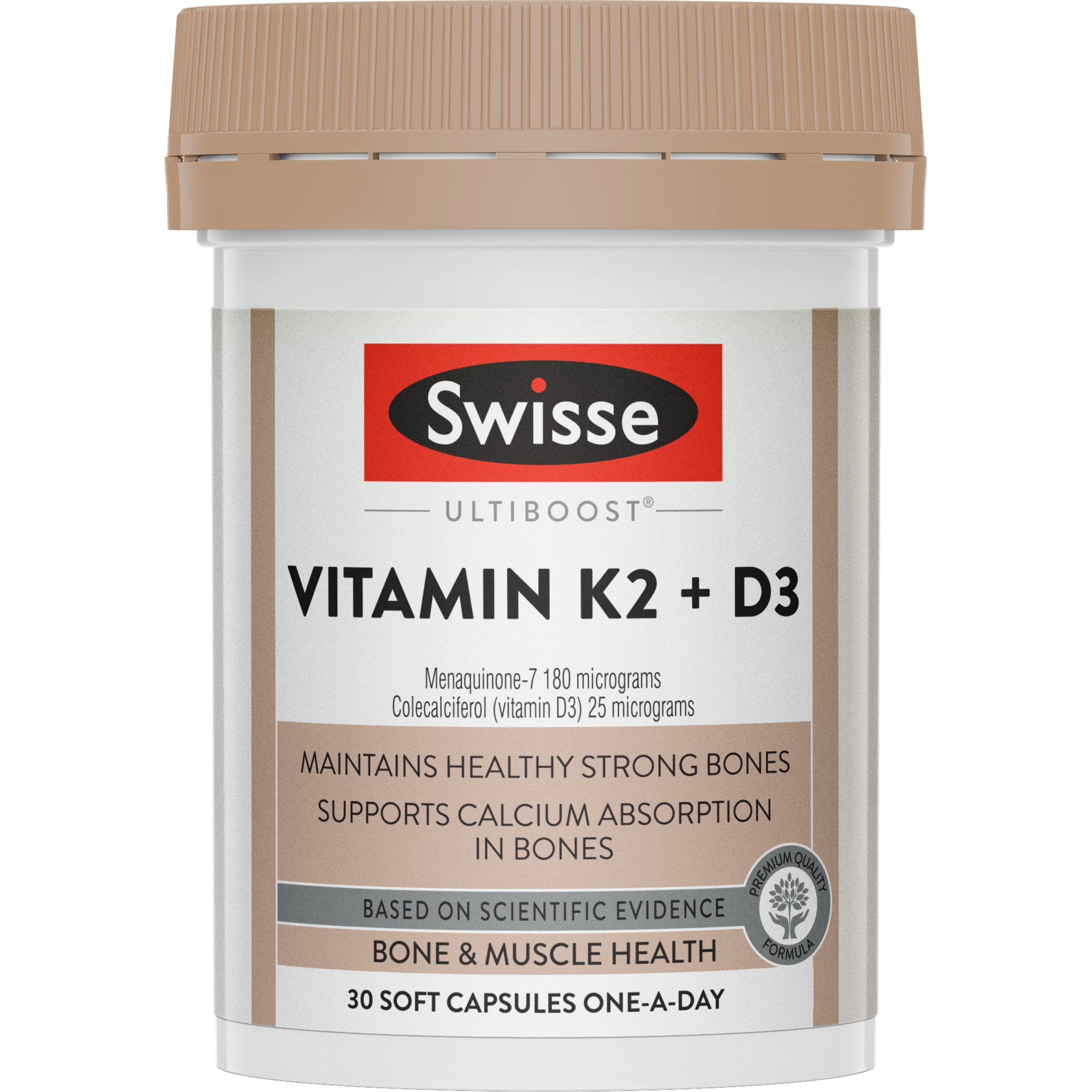 Swisse Ub Vitamin K2 + D3 30 soft gel capsules - Image 1