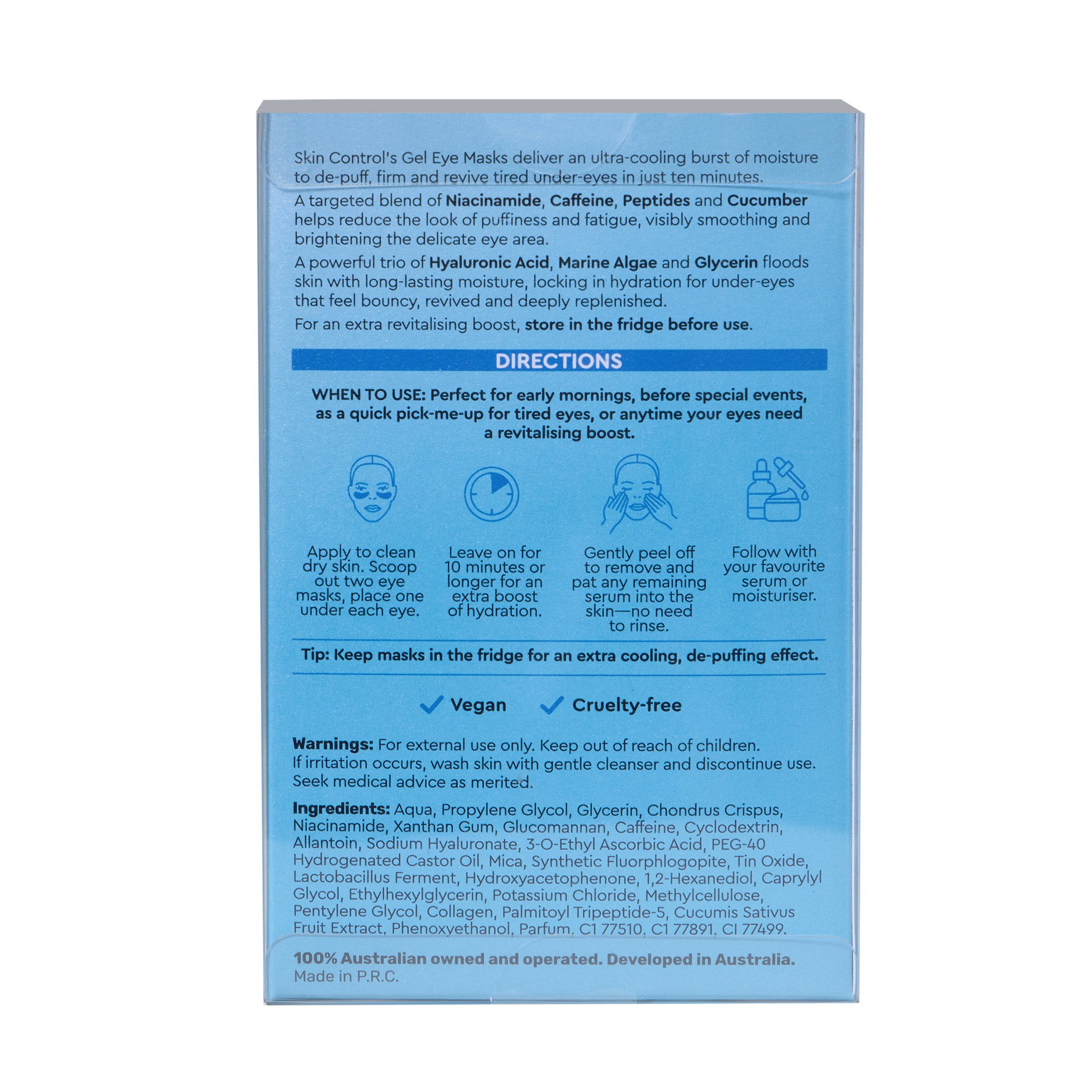Skin Control Everyday Instant Hydration Eye Masks X 4 30 pair - Image 2
