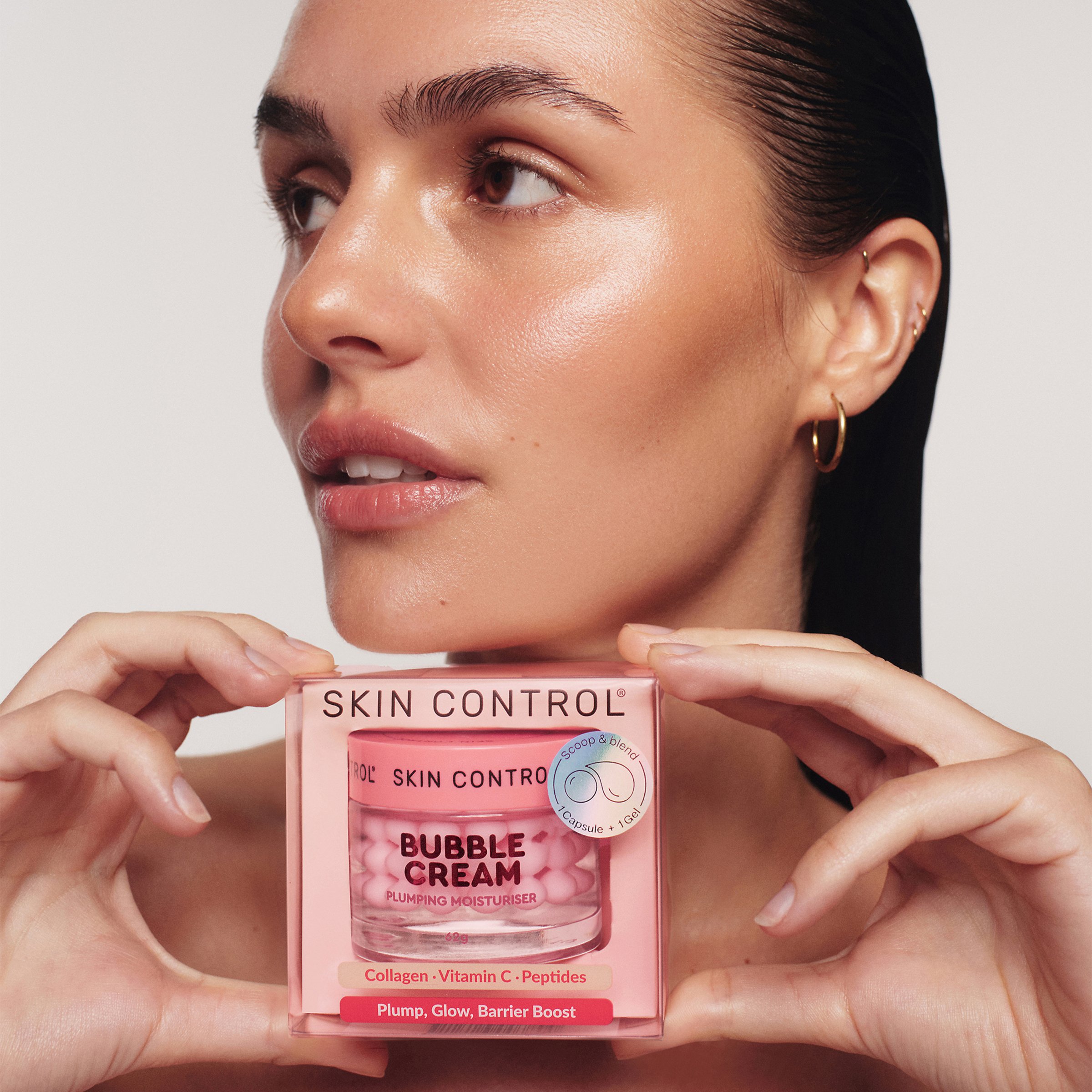 Skin Control Bubble Cream Plumping Moisturiser X 4 55ml - Image 3