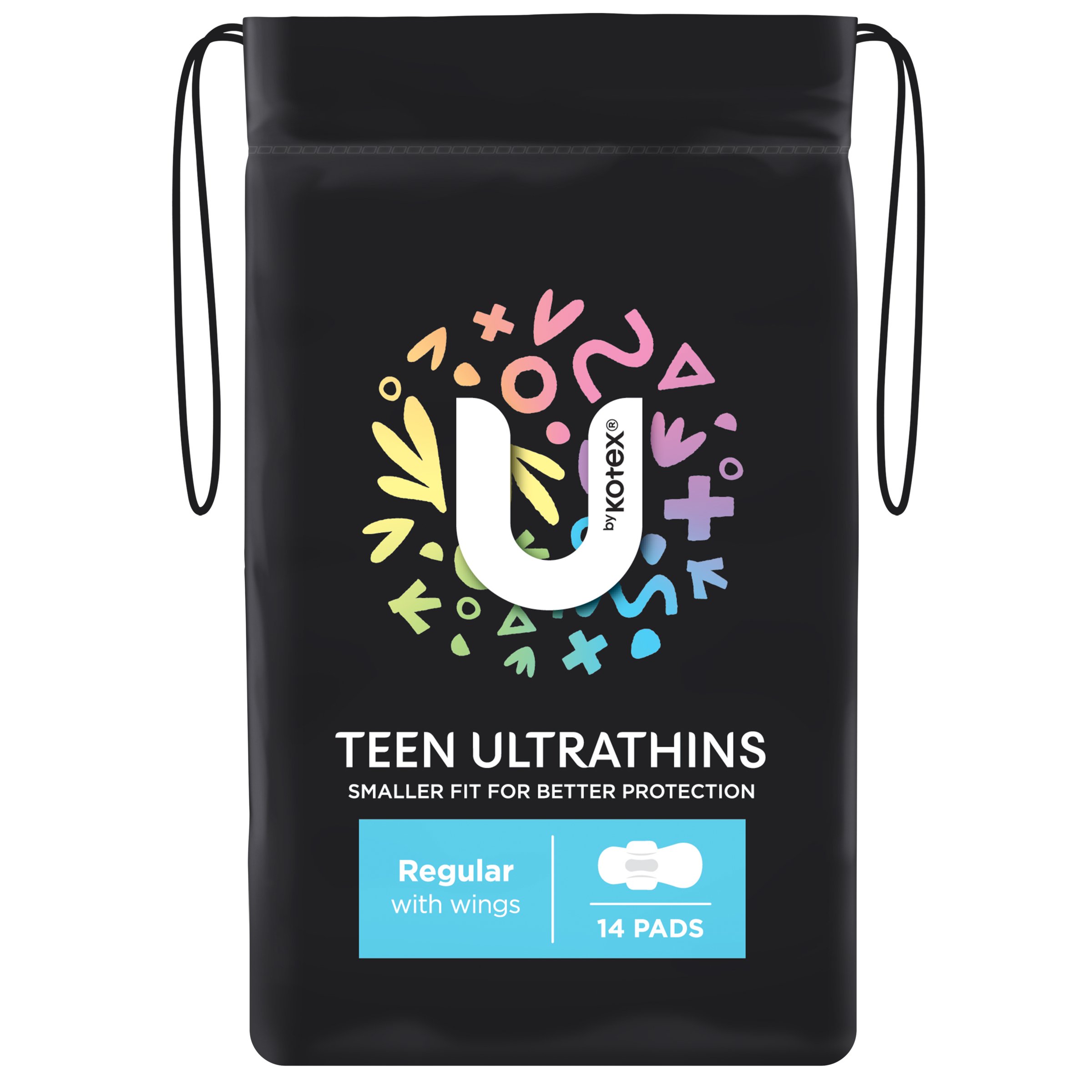 U By Kotex Ultra Thin Teen Regular 14 pack - Image 1