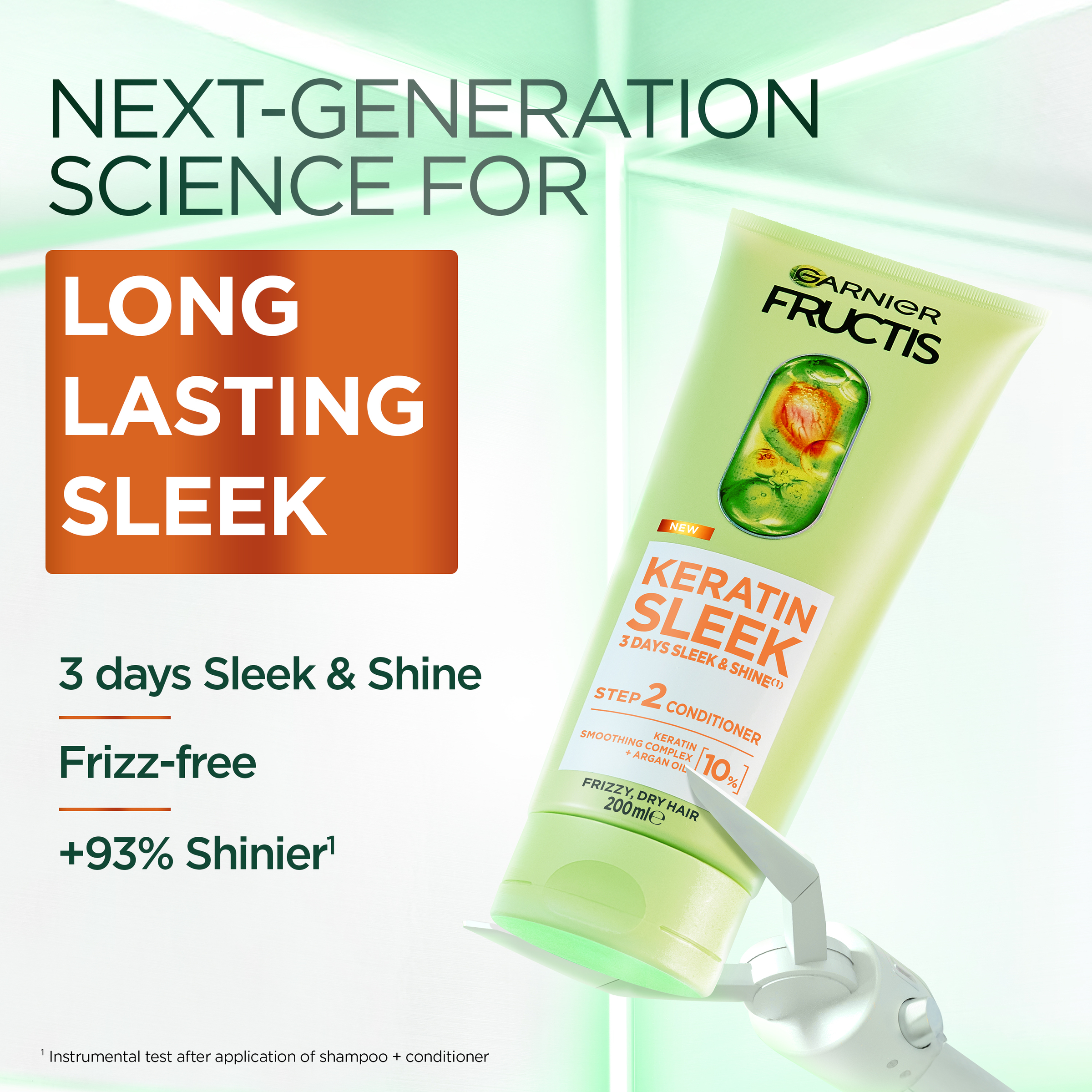 Garnier Fructis Keratin Sleek Conditioner 200ml - Image 2