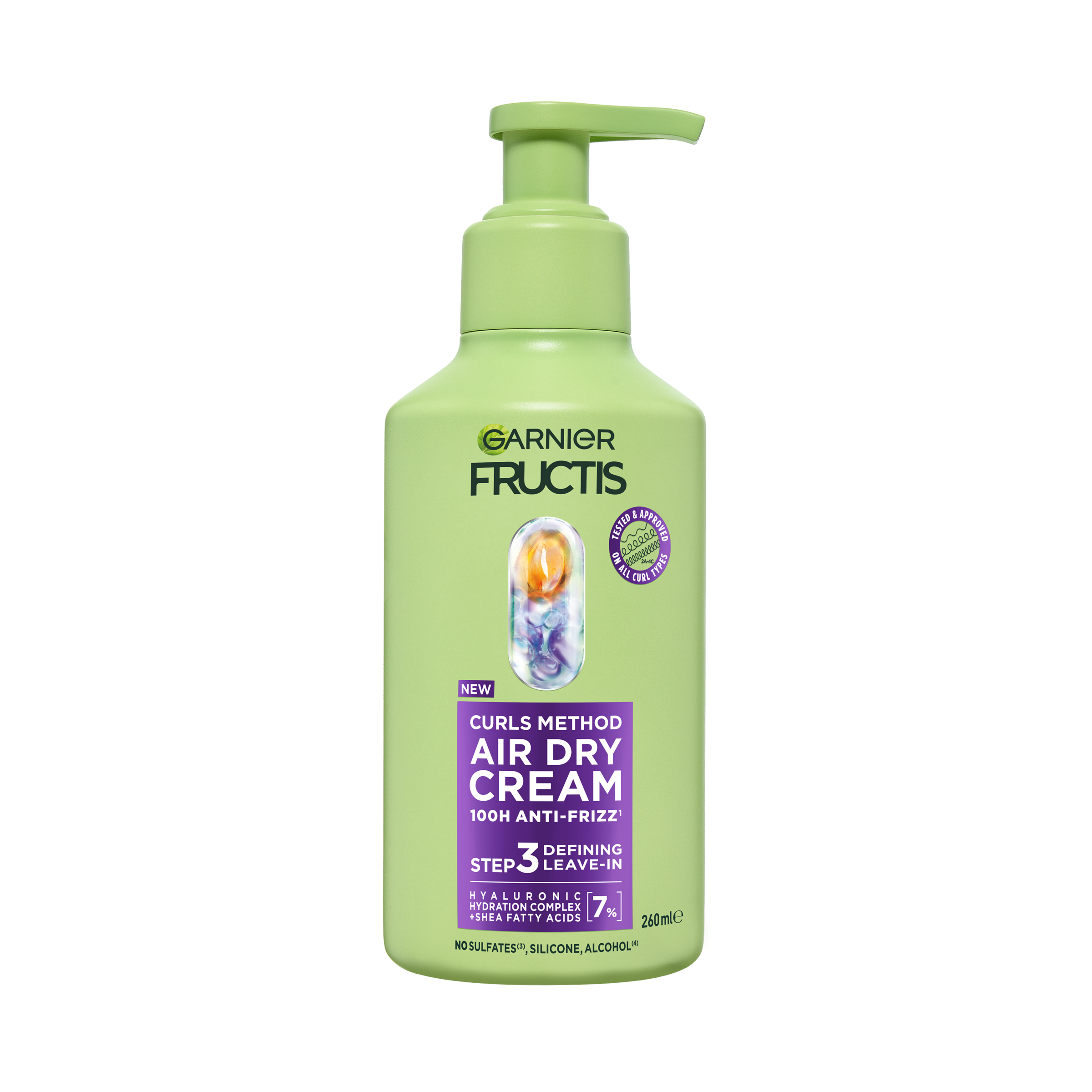 Garnier Fructis Curls Method Air Dry Cream 260ml - Image 1