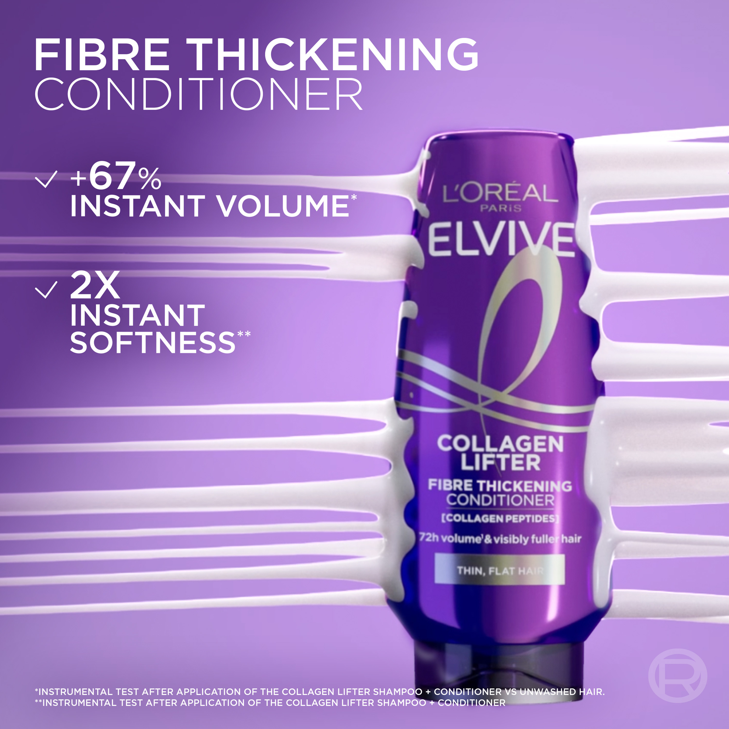 L'Oreal Paris Elvive Collagen Lifter Conditioner 340ml - Image 3