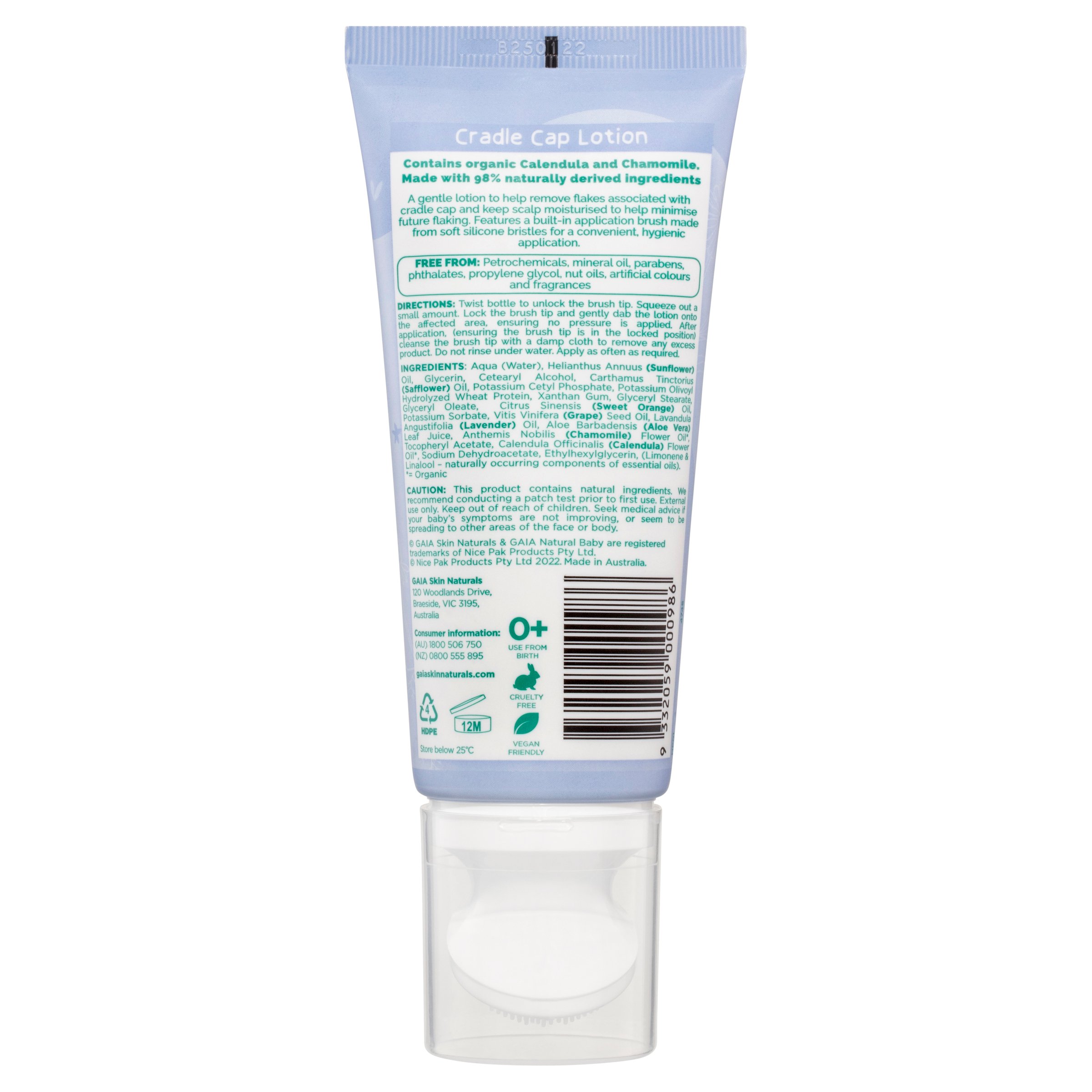 Gaia Natural Baby Cradle Cap Lotion 75ml - Image 2