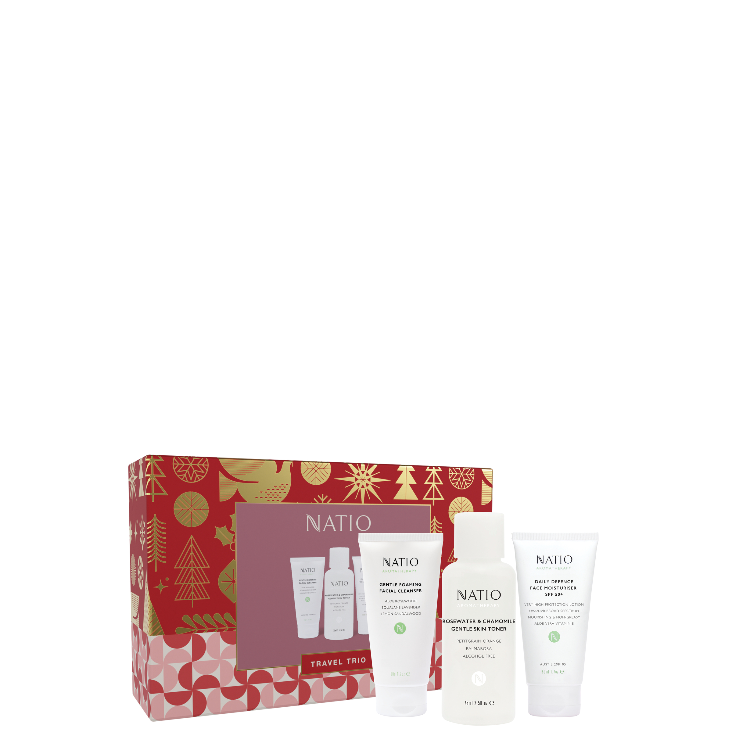 Natio Travel Trio Gift Set 3 piece