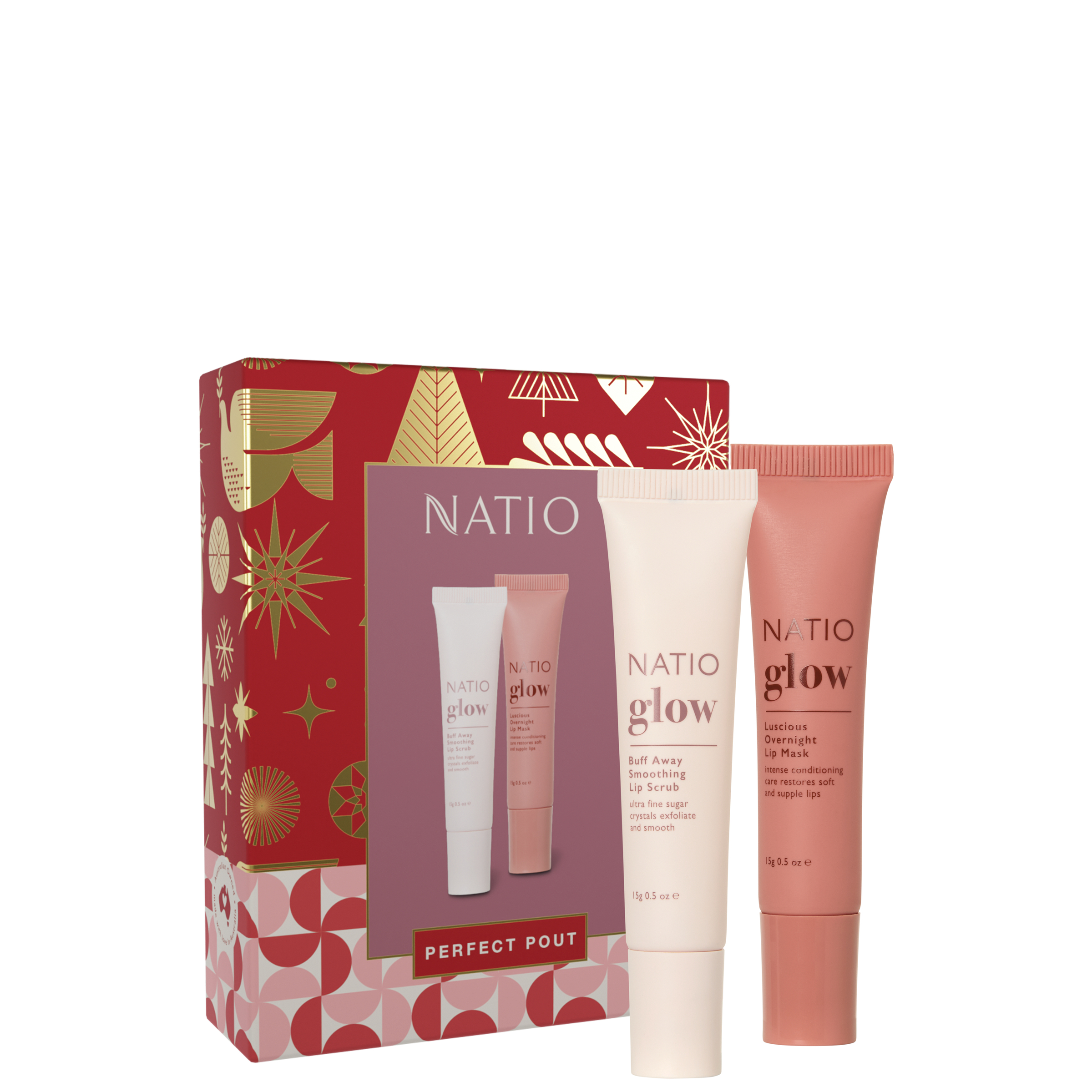 Natio Perfect Pout Gift Set 2 piece