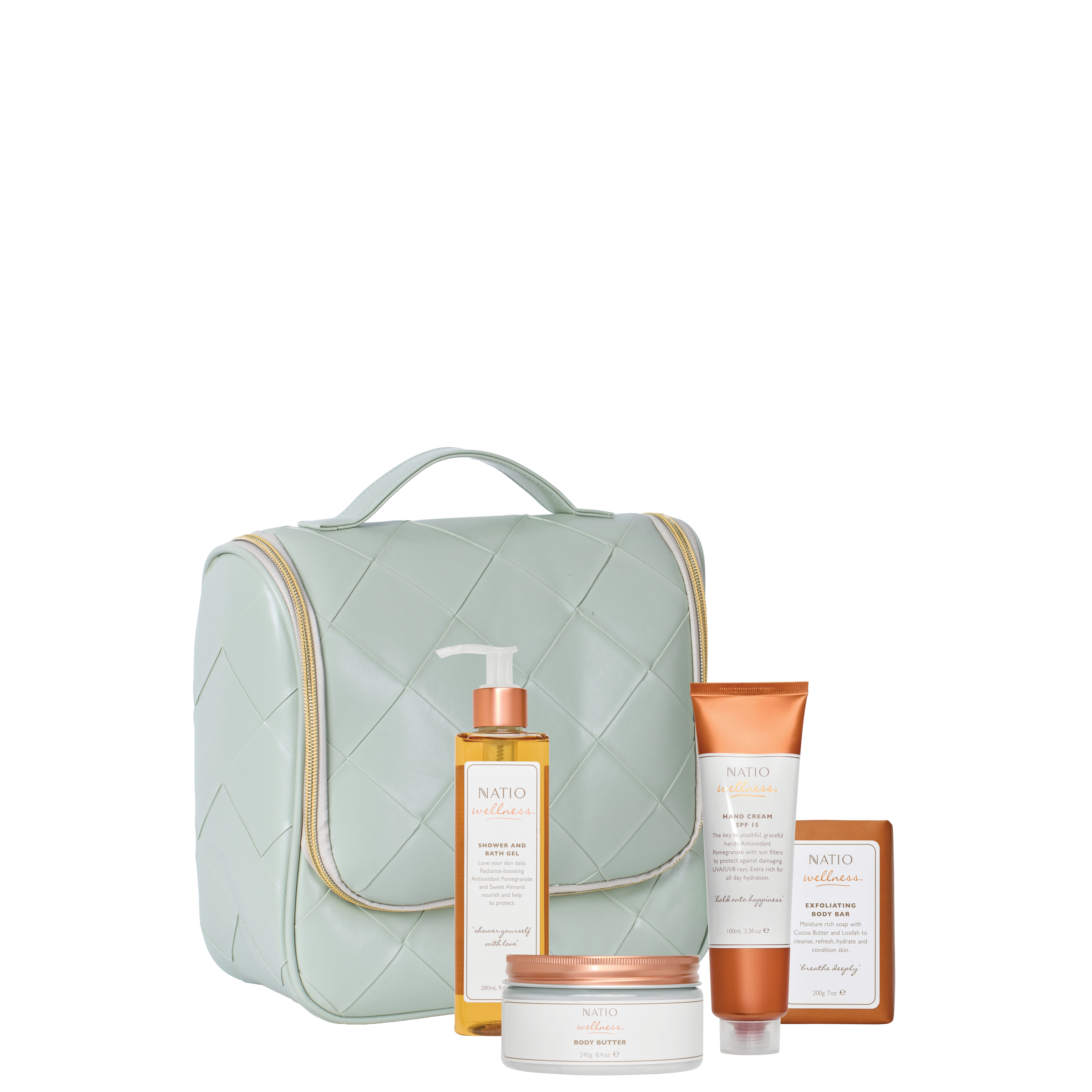 Natio Pomegranate Pamper Gift Set 4 piece