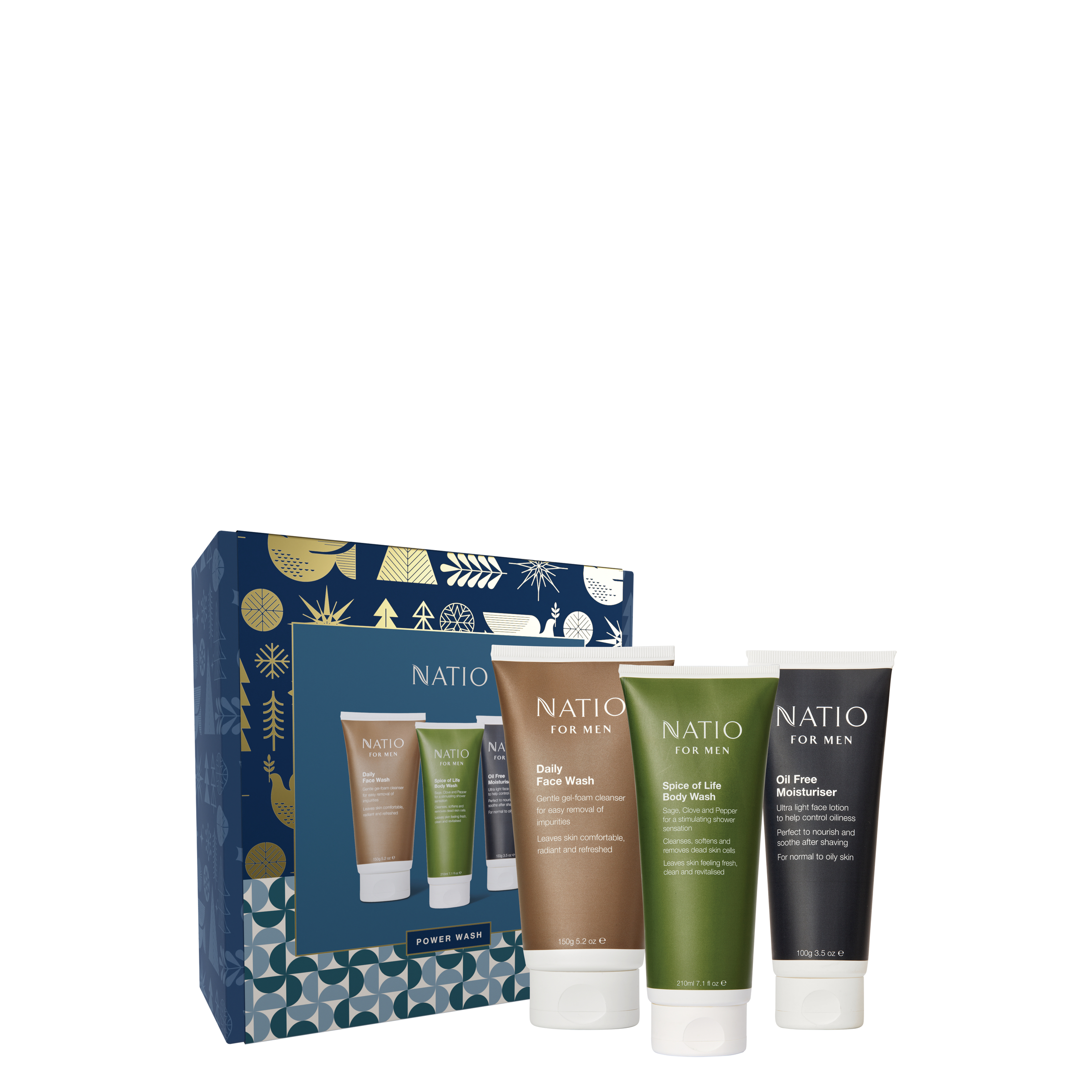 Natio Power Wash Gift Set 3 piece