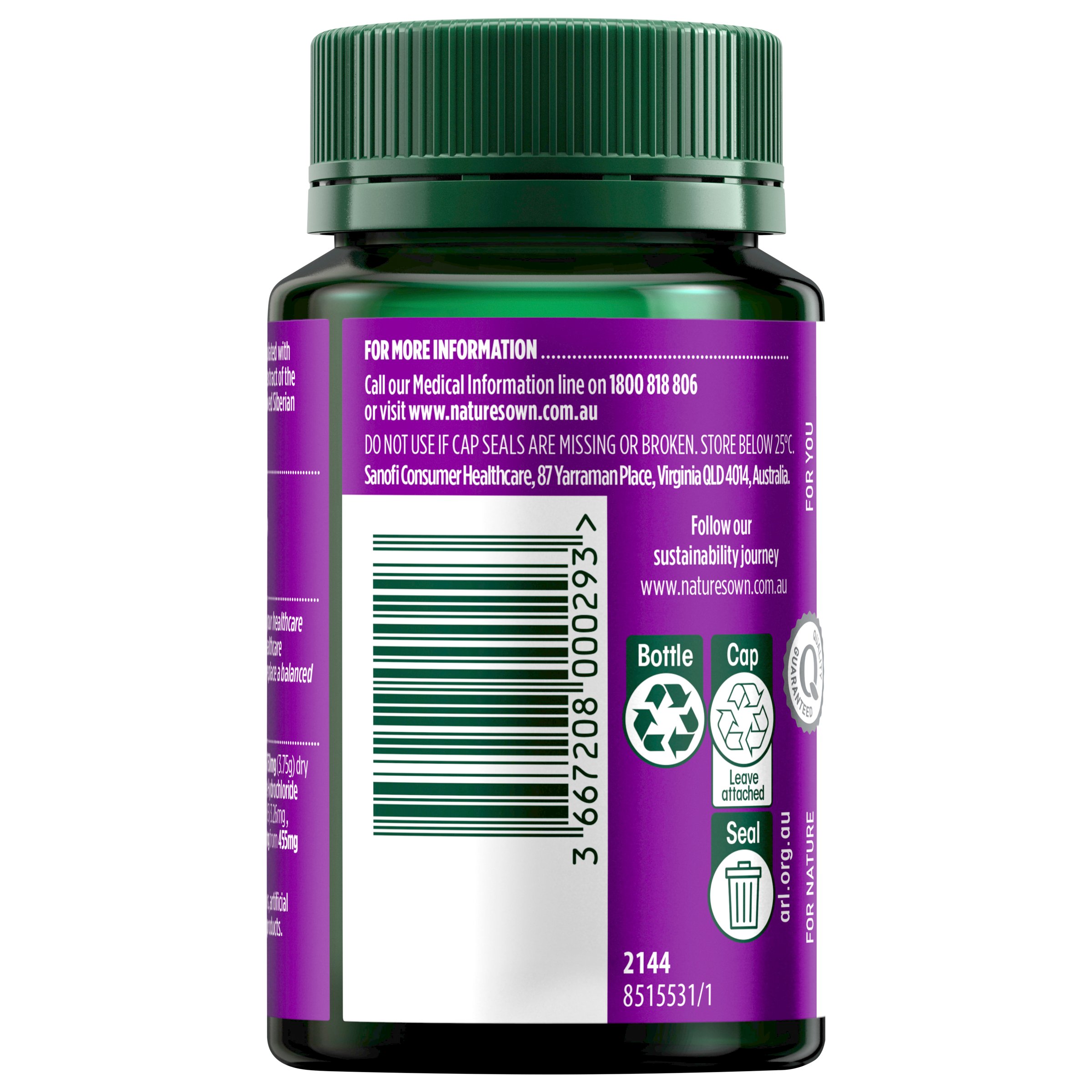 Nature's Own Ashwagandha+ 60 tablets - Image 3