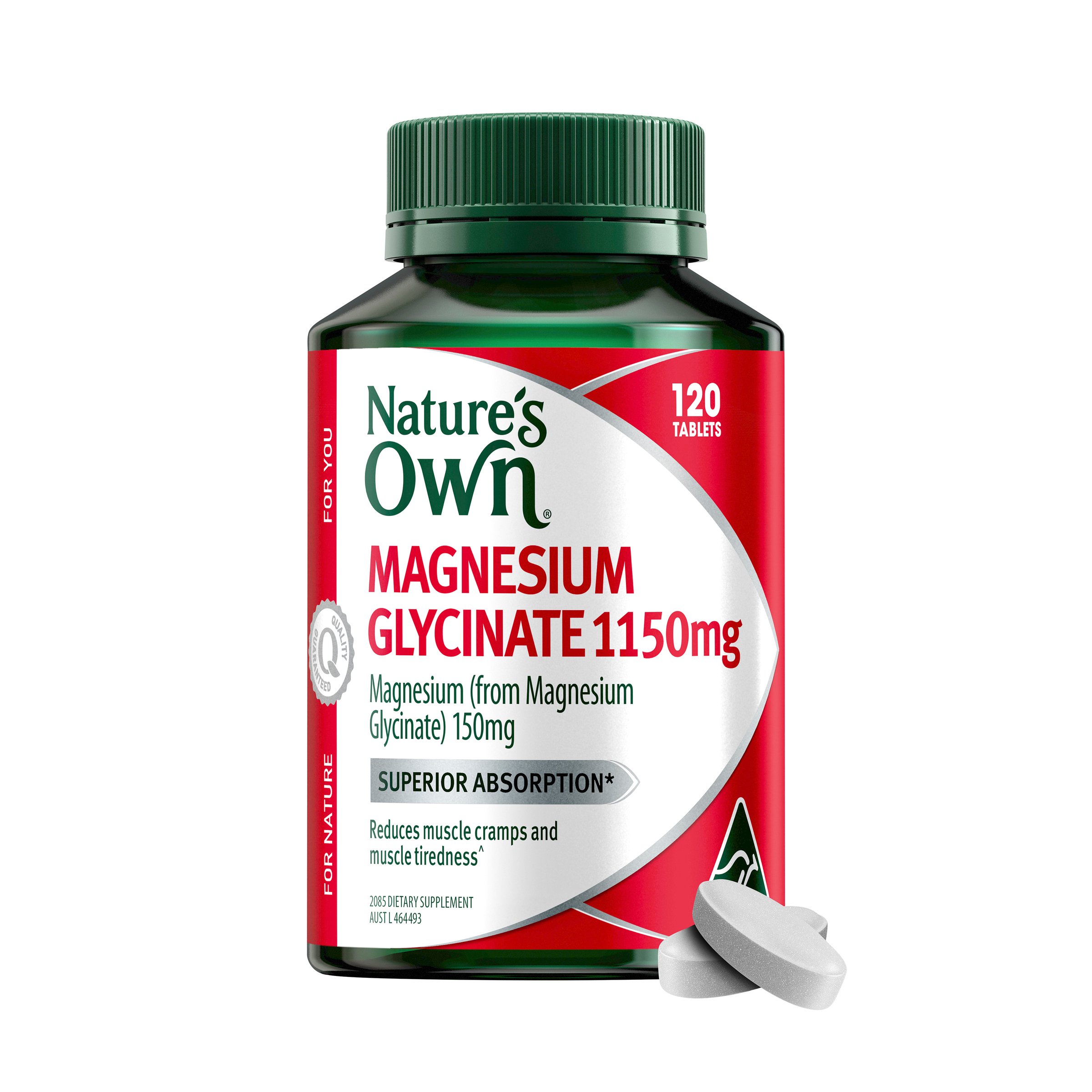 Nature's Own Nature's Own Magnesium Glycinate 1150mg 120 tablets - Image 10