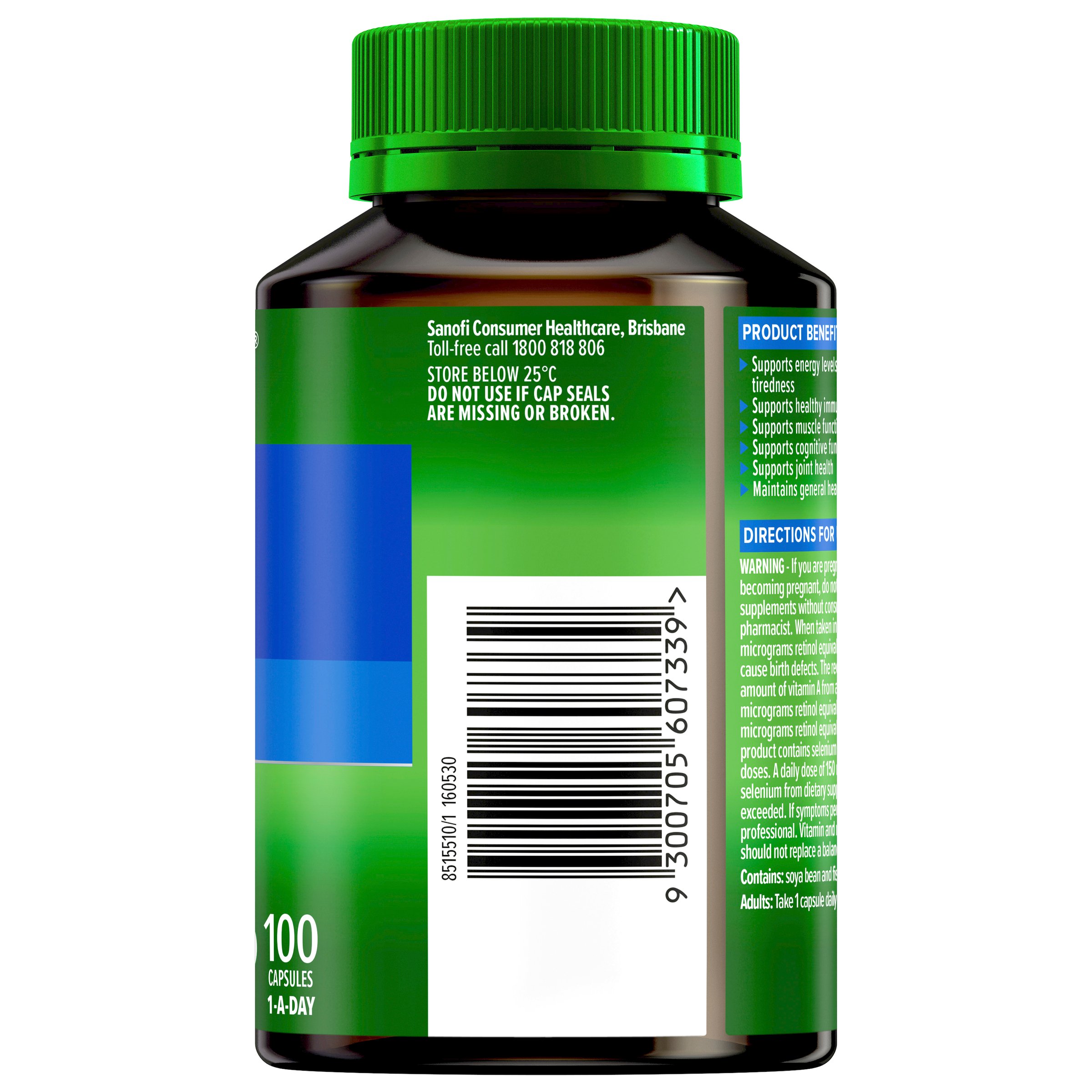 Cenovis Cen Mens Multi Once Daily 100 soft gel capsules - Image 2