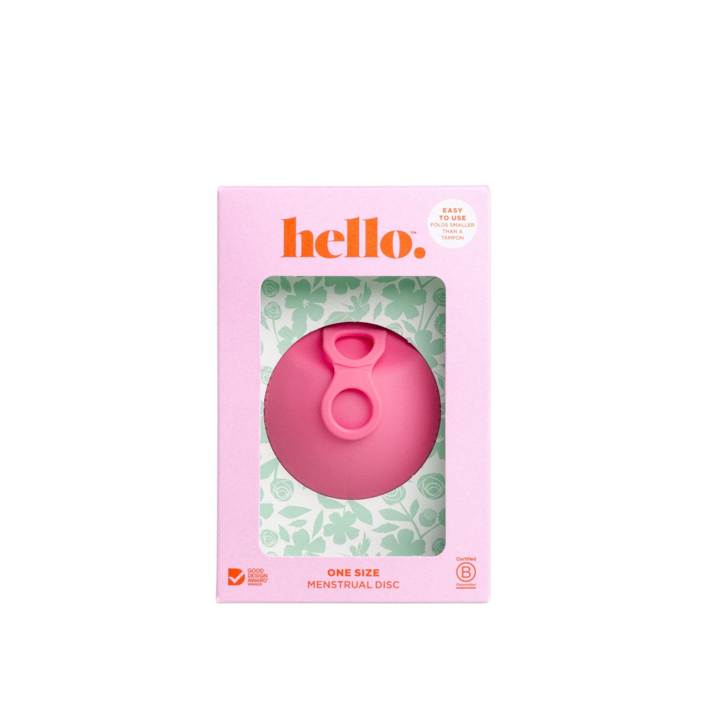 Hello Period Disc Bubblegum One Size 1 each - Image 1