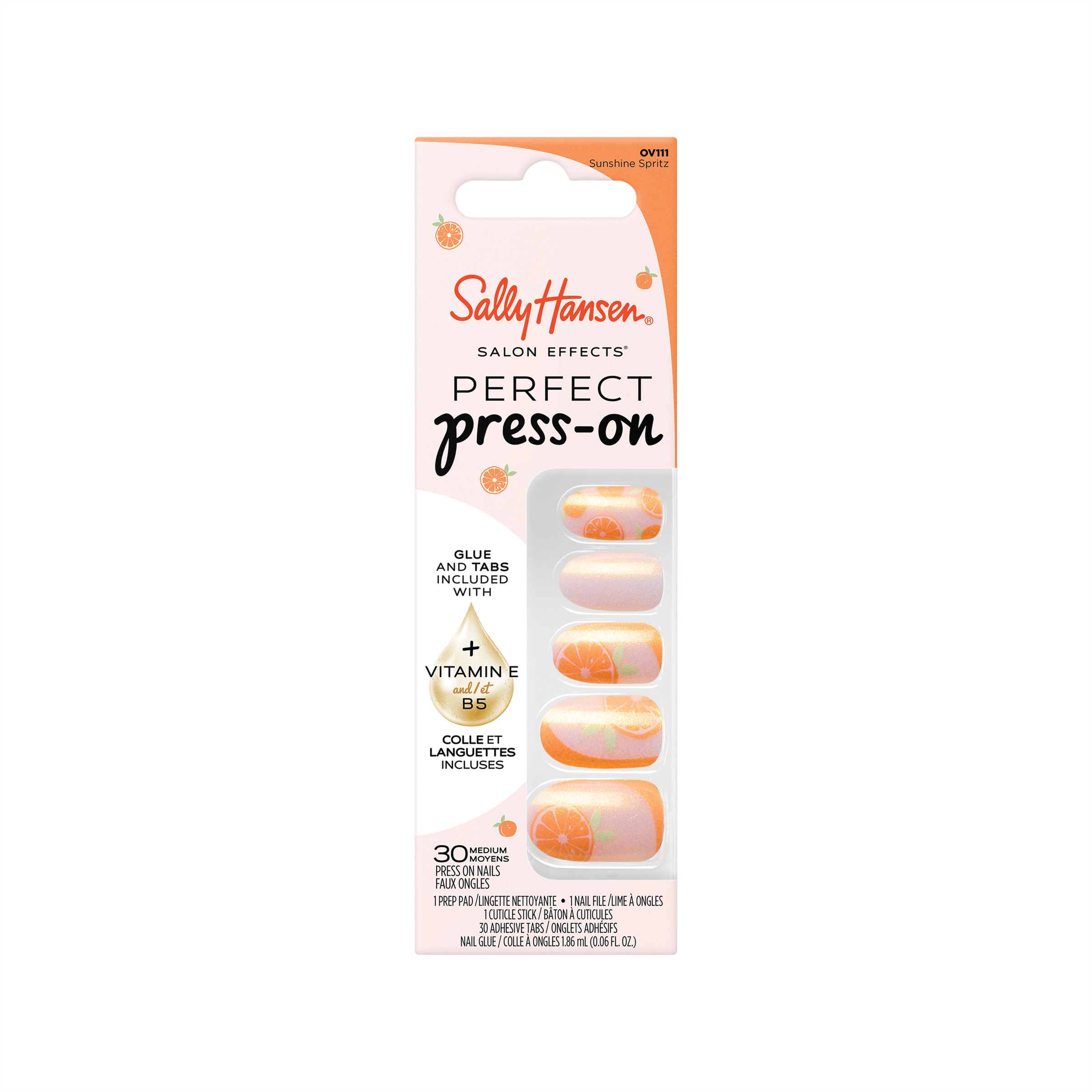 Sally Hansen Salon Effects Perfect Press-On Nails Sunshine Spritz 30 pack - Image 5