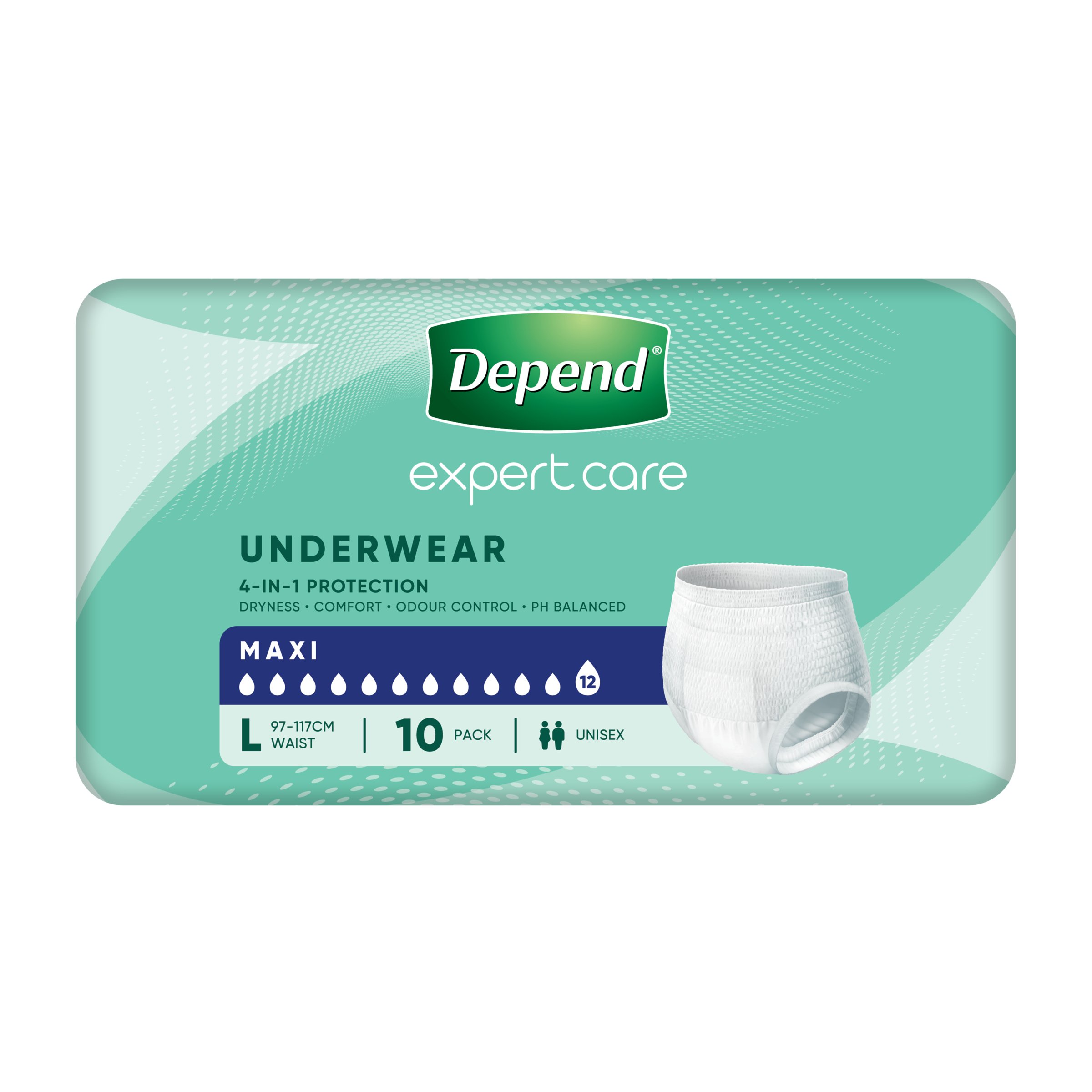 Depend Underwear Maxi Large - 10 pack - Image 5