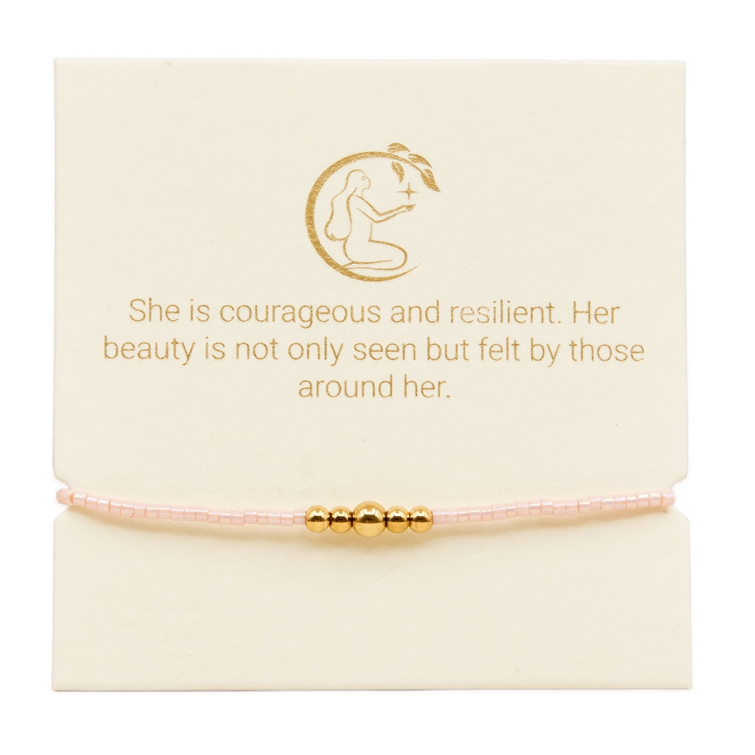 Love Lunamei Inspiration Bracelet - Pink & Gold 1 each