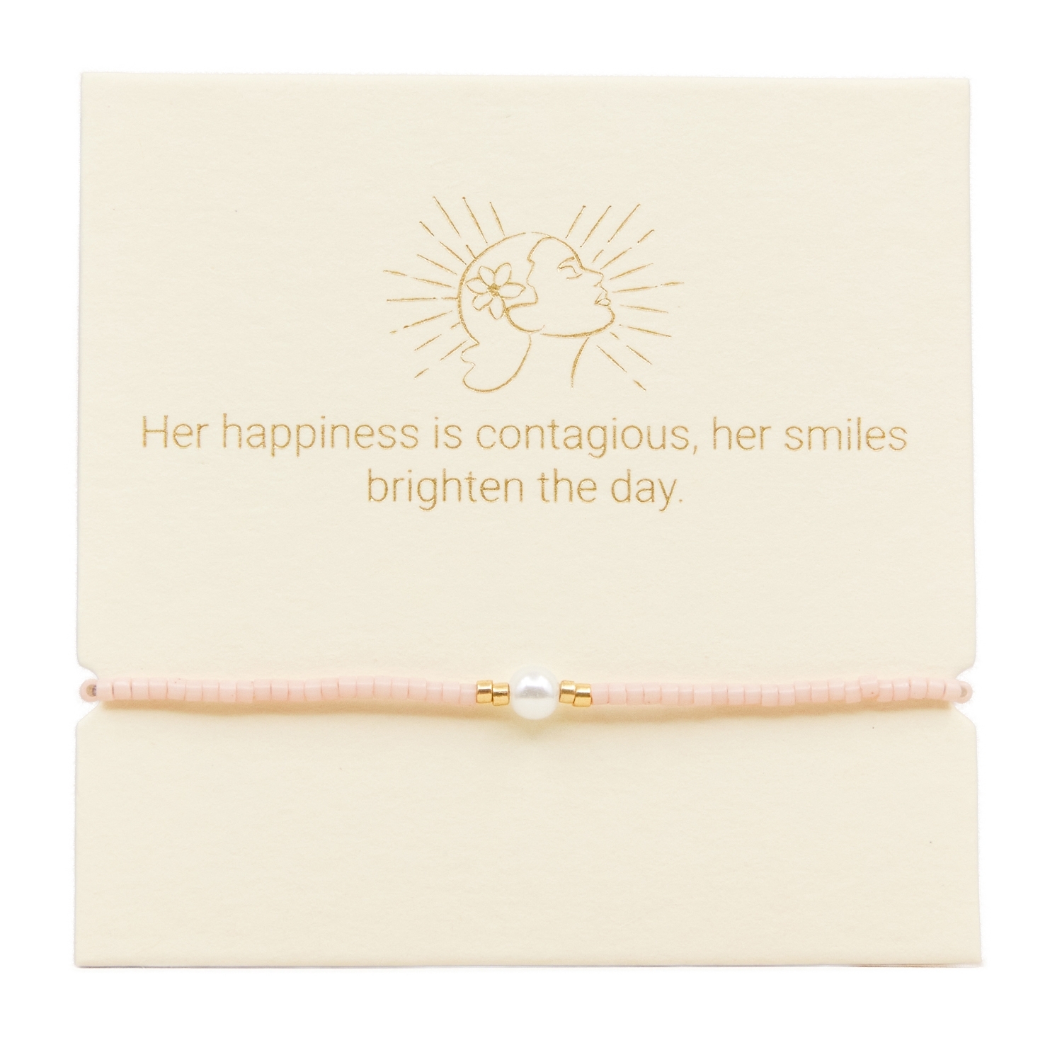 Love Lunamei Inspiration Bracelet - Pink & Grey 1 each