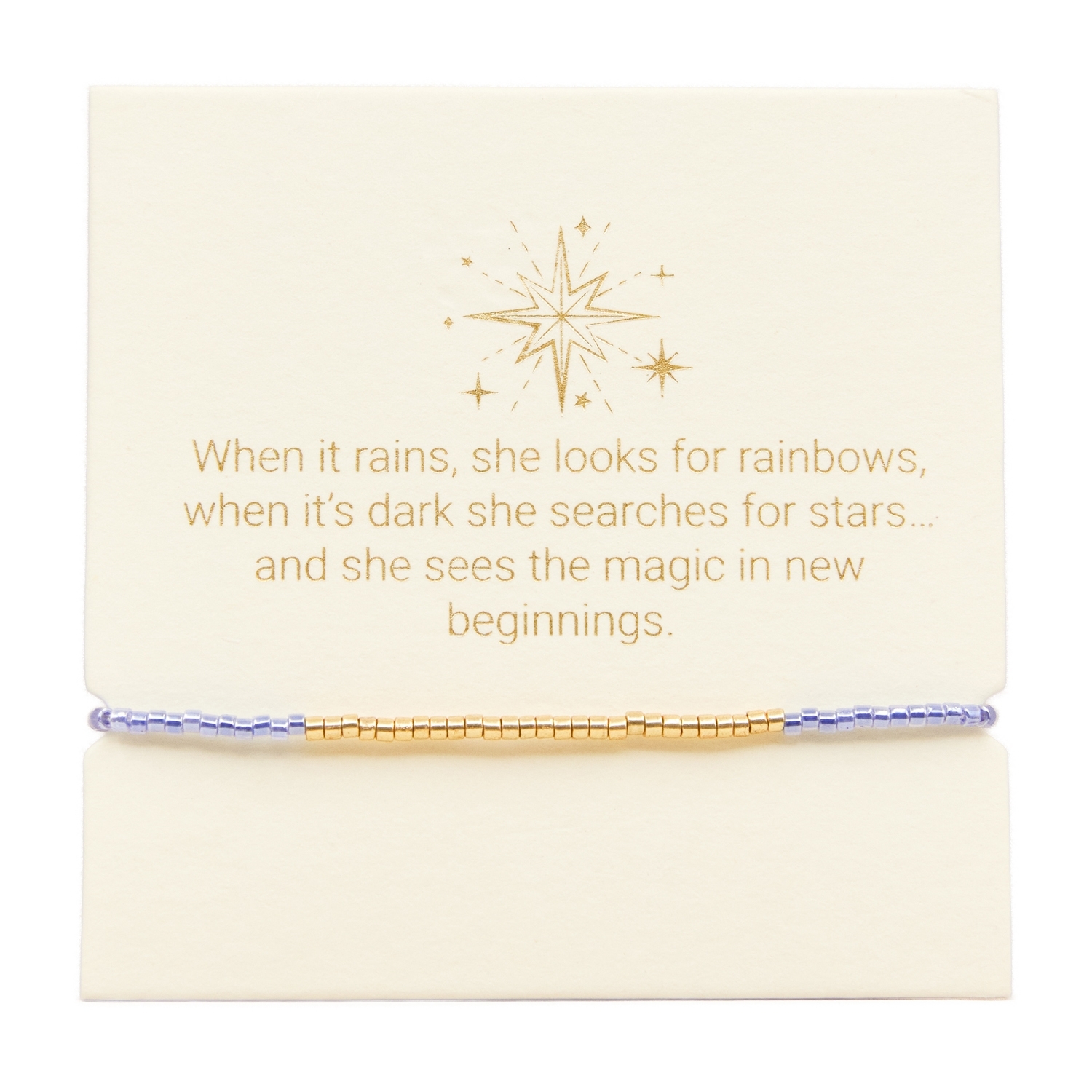 Love Lunamei Inspiration Bracelet - Crystal Blue & Gold  1 each