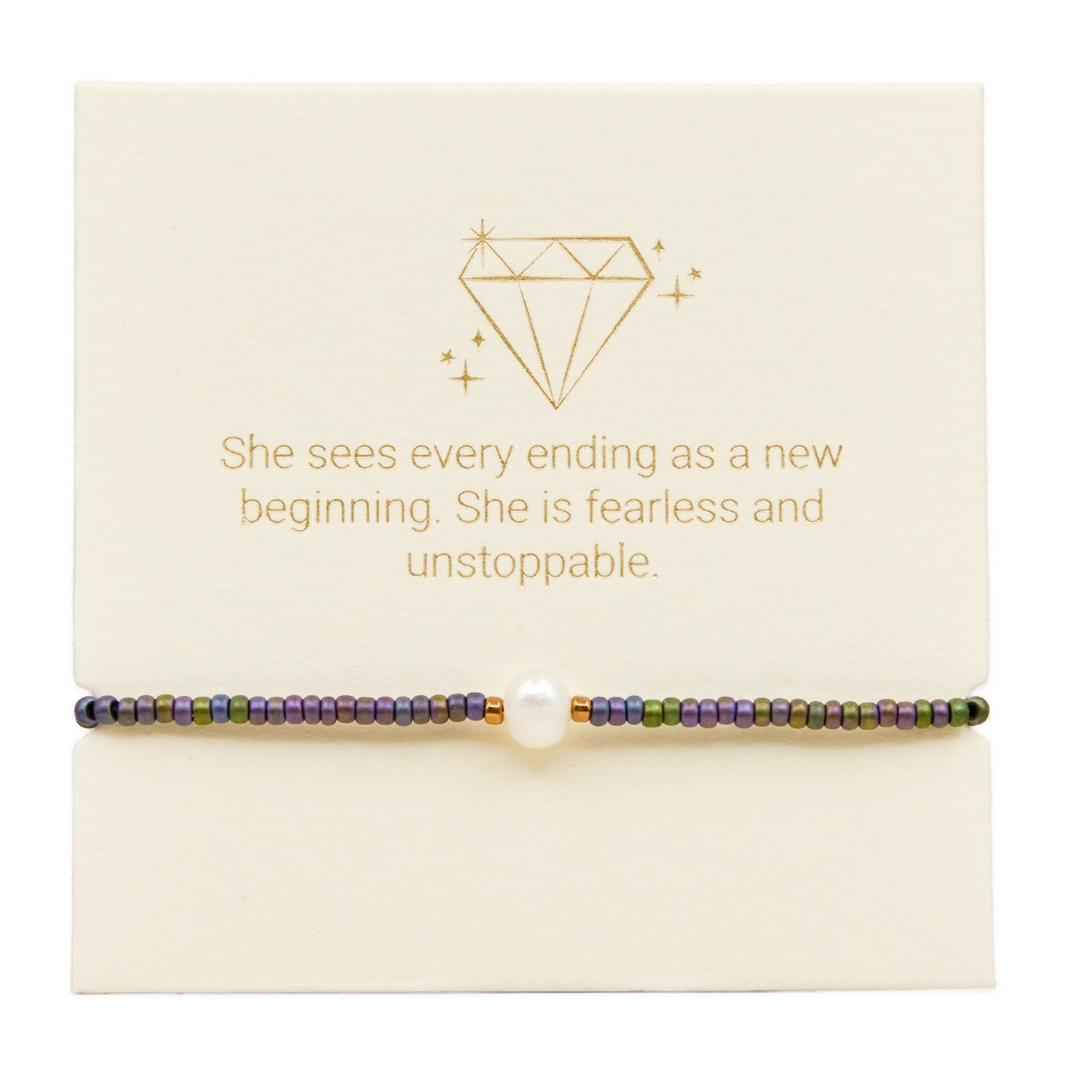 Love Lunamei Inspiration Bracelet - Bronze & Pearl 1 each
