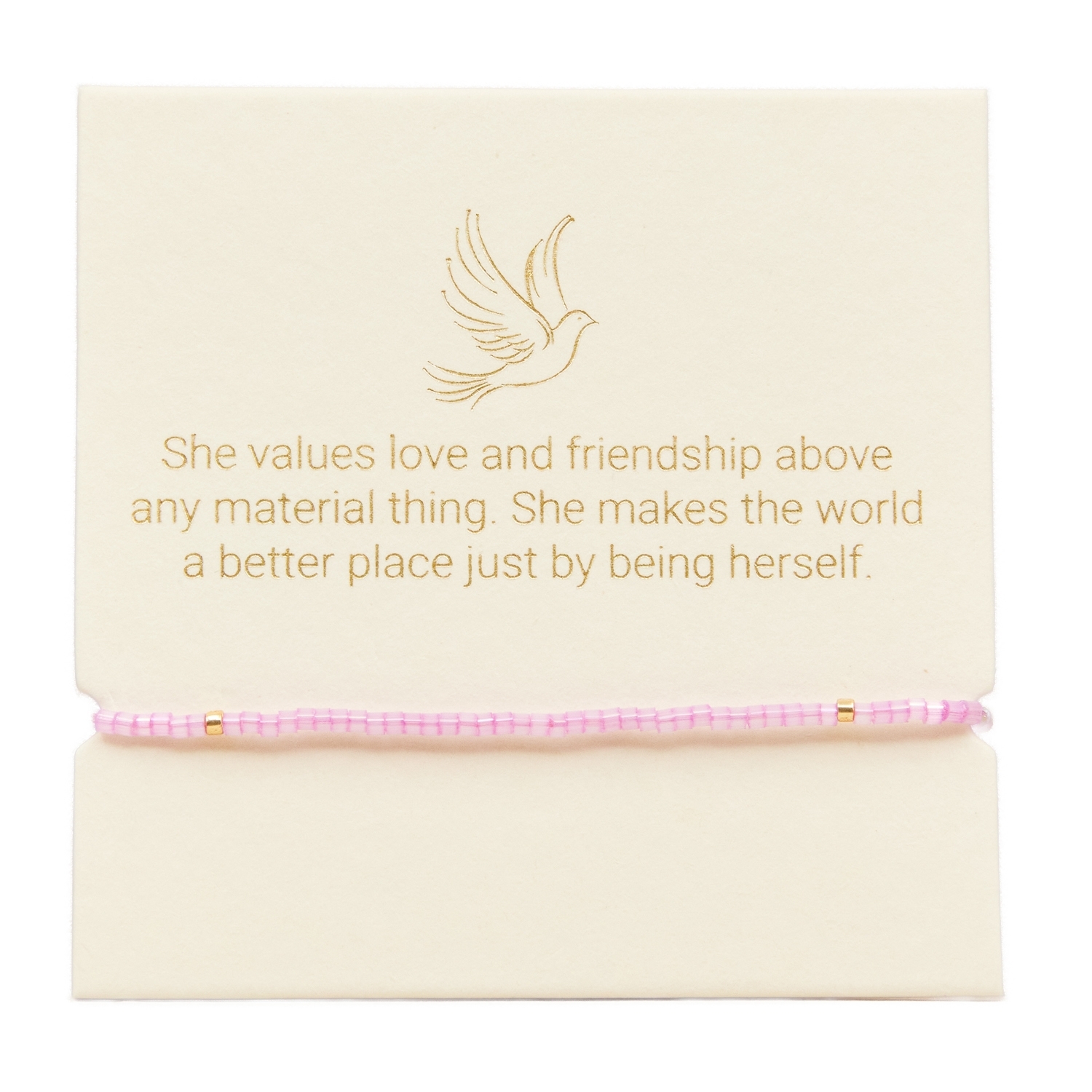 Love Lunamei Inspiration Bracelet - Fuchsia & Gold 1 each