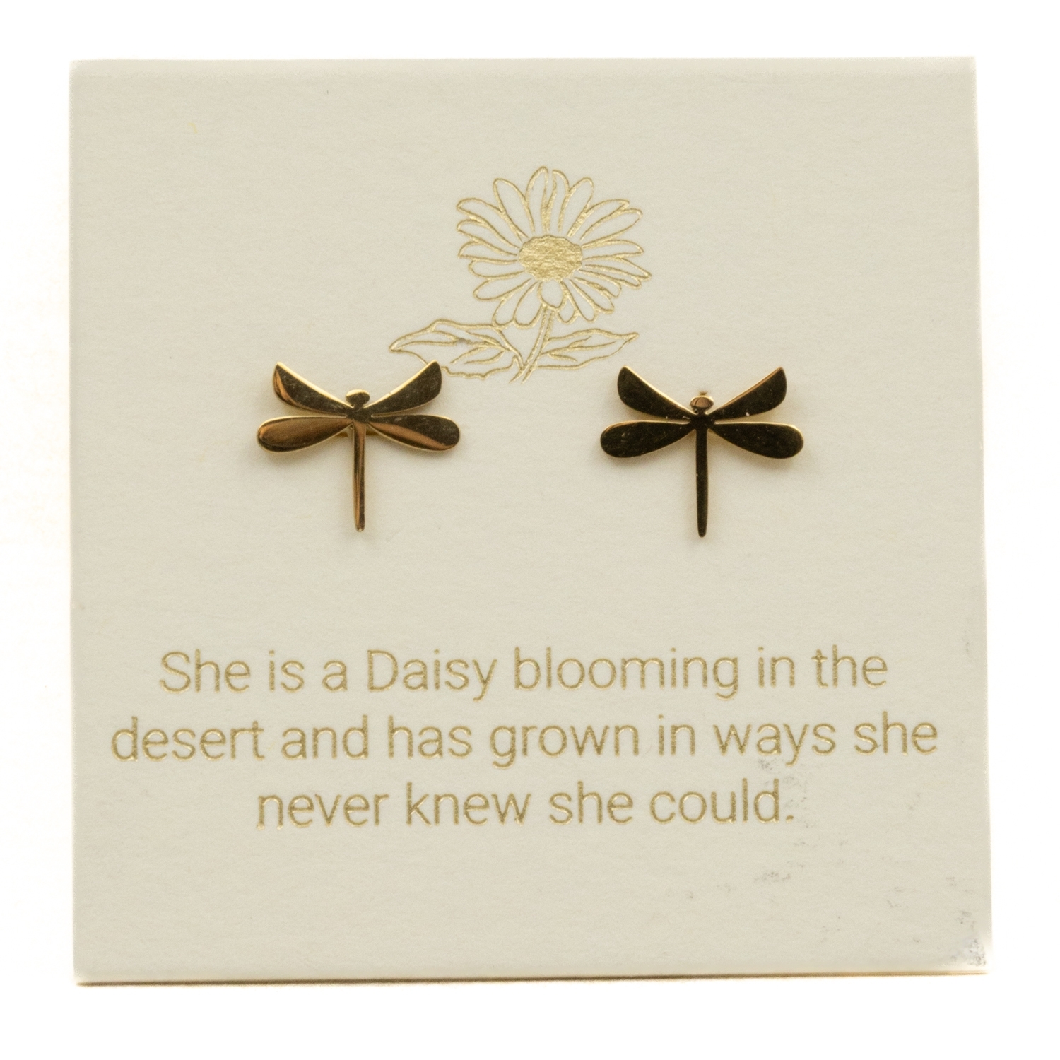 Love Lunamei Inspiration Stud Earrings - Dragonfly Gold 1 pair