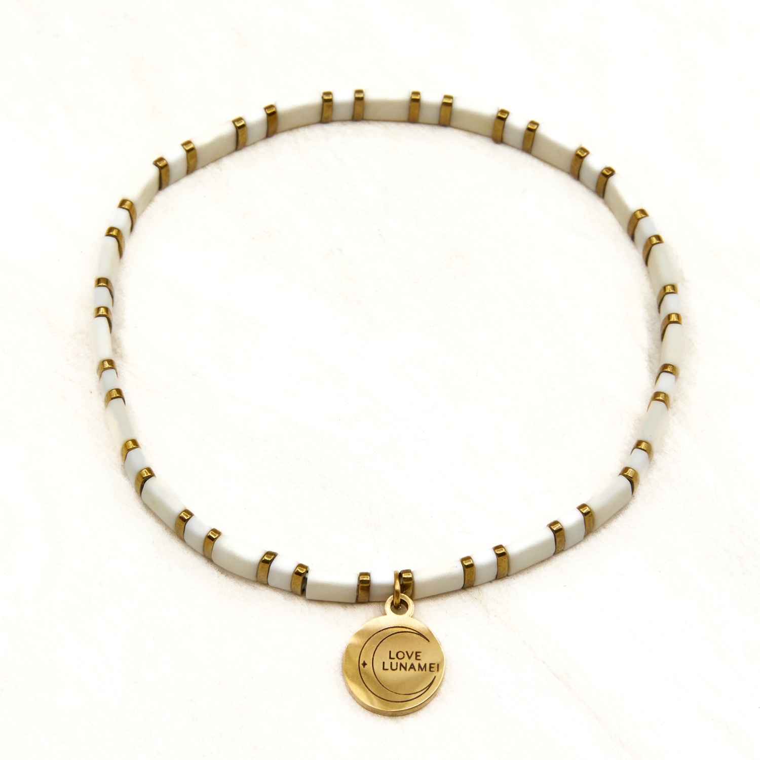 Love Lunamei Love Bracelet - Off White & Gold 1 each - Image 2
